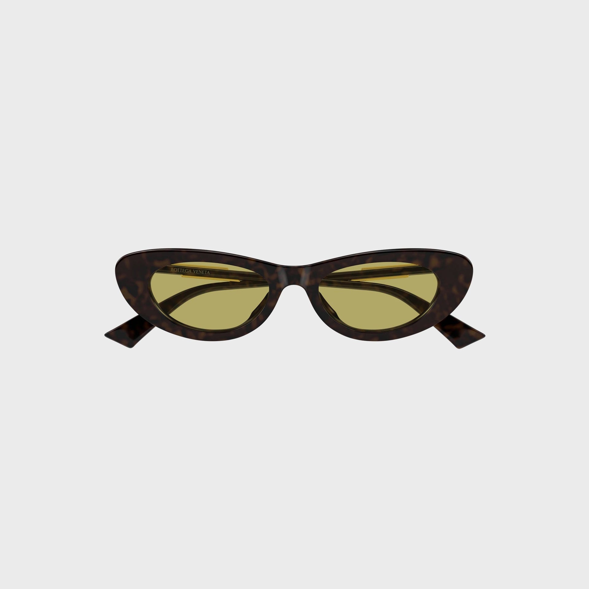 Bottega Veneta Snap Cat-Eye Sunglasses - Havana / Yellow