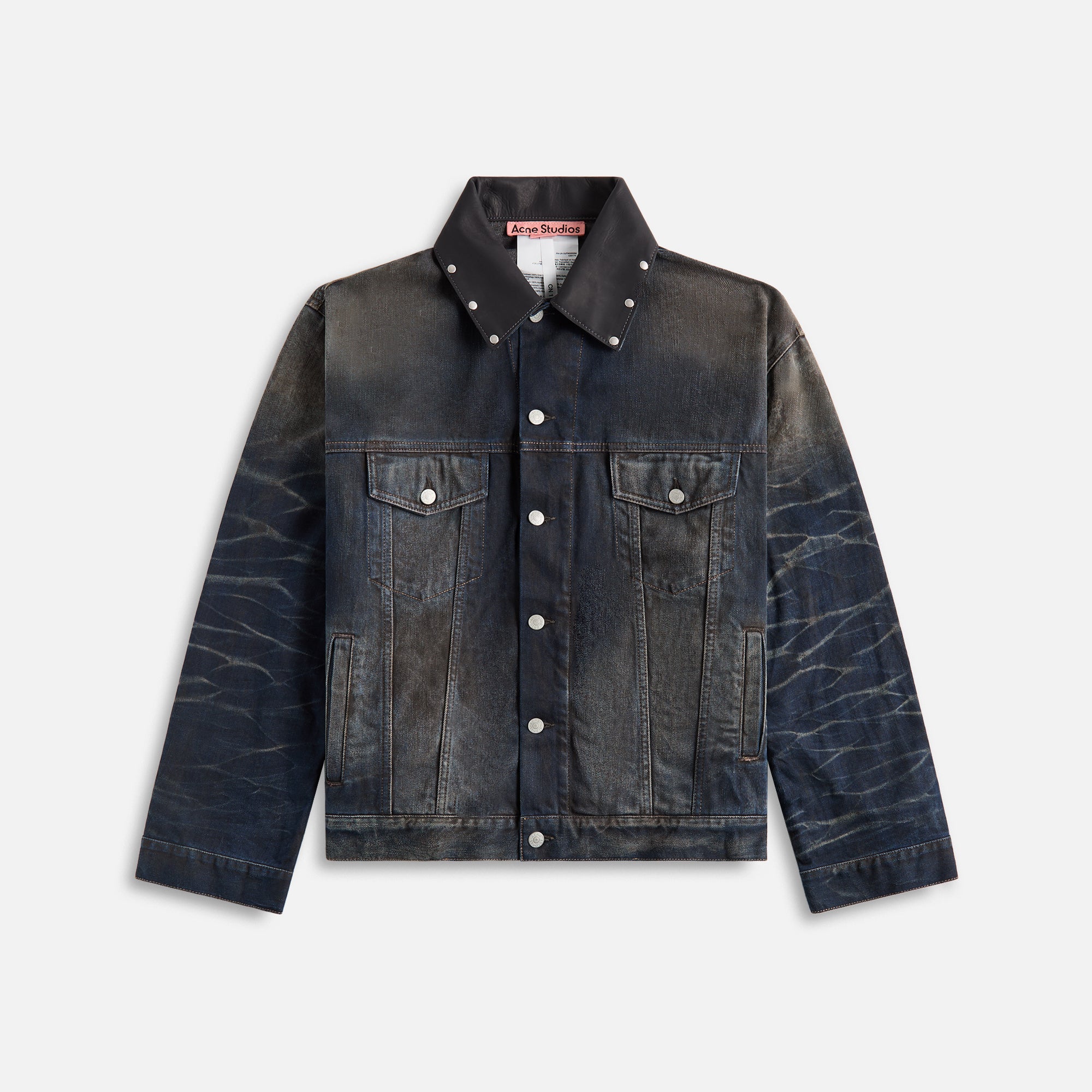 Acne Studios Robert U Darkside Leather Jacket - Black