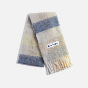 Acne Studios Vally Scarf - Vanilla / Beige / Lavender