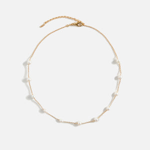 VEERT The Classic Pearl Chain - Yellow Gold