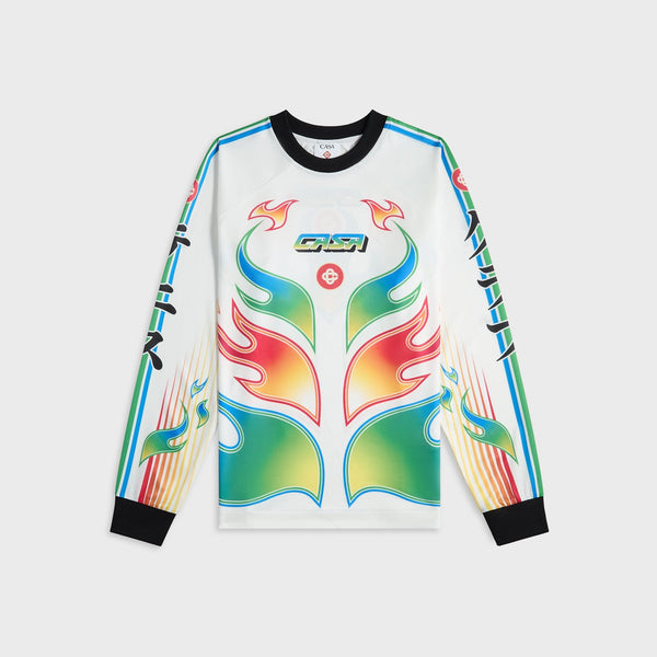 Casablanca Long Sleeve Football Tee - Multi – Kith