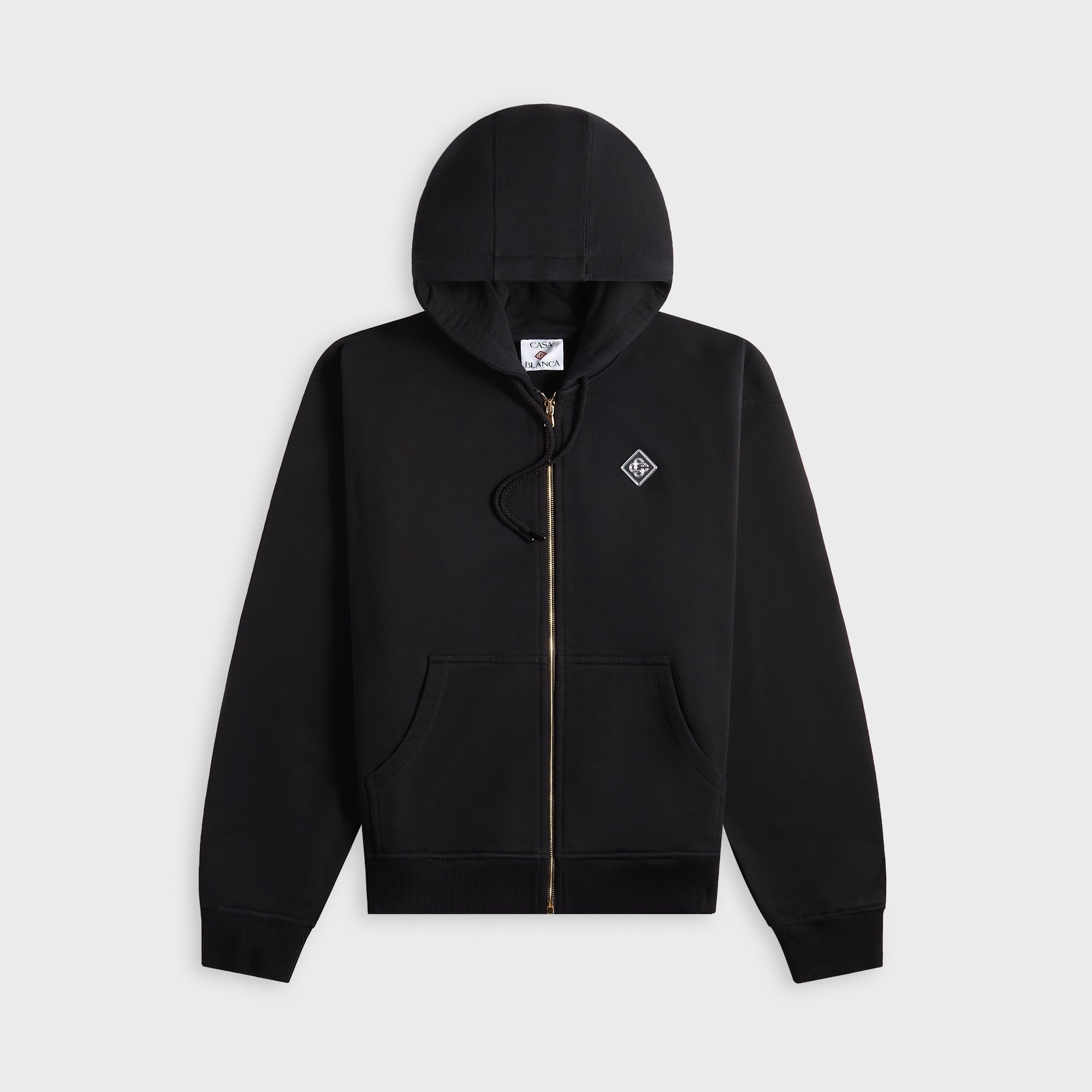 Casablanca Casa Chrome Full Zip Hoodie - Black – Kith
