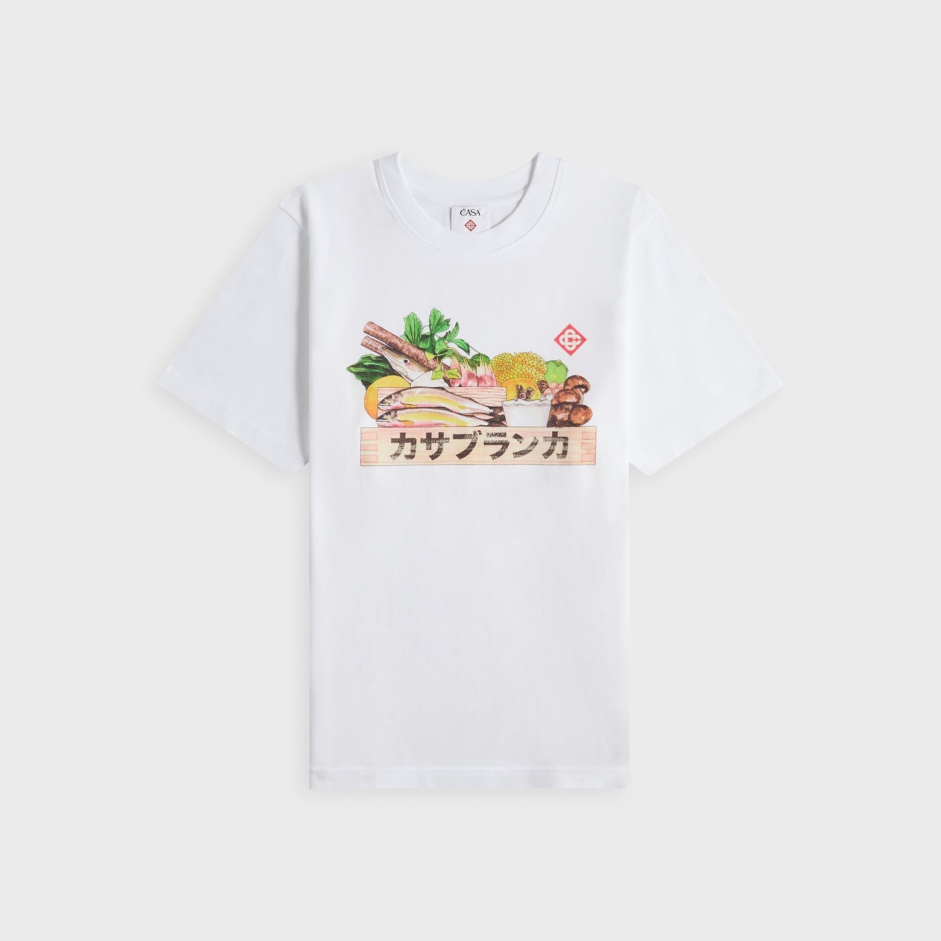 Casablanca Ingredients Printed Tee - Bright White