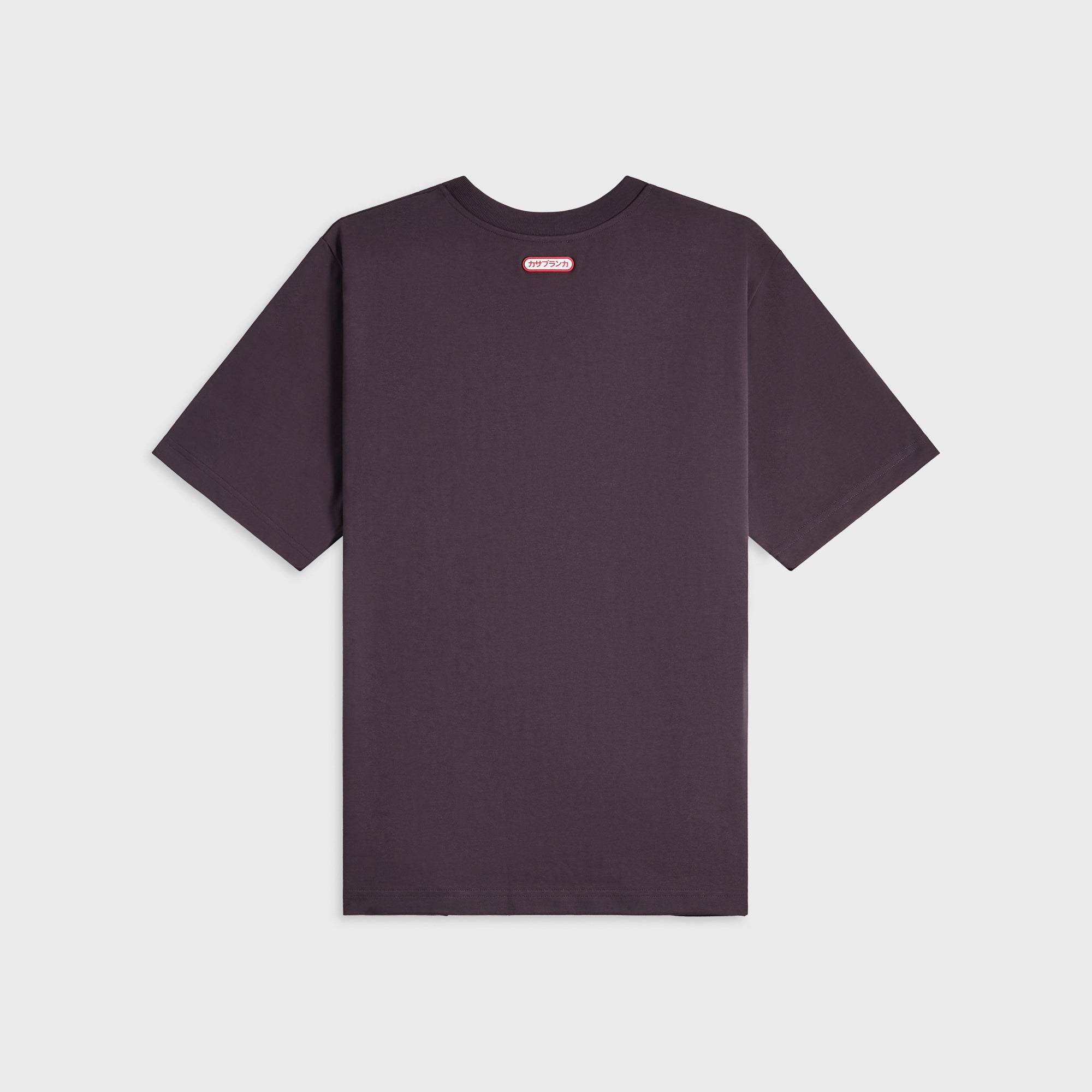 Casablanca Printed Logo Tee - Aubergine – Kith