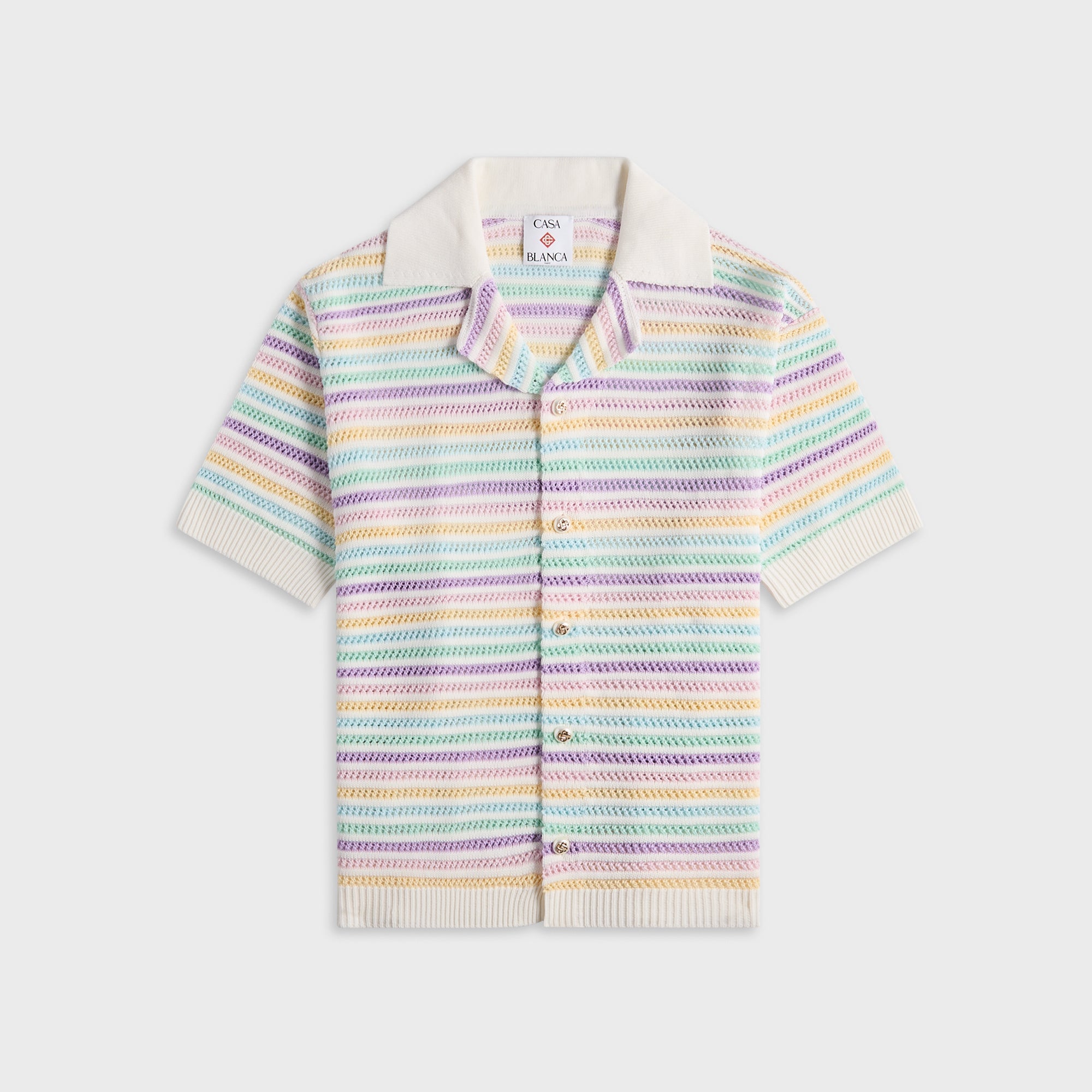Casablanca Flower Crochet Polo - Multi – Kith