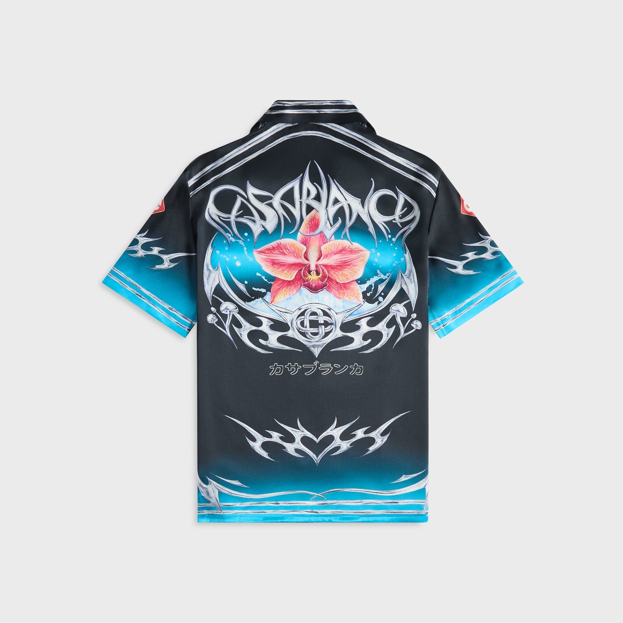 Casablanca Cuban Collar Short Sleeve Shirt - Black – Kith Casablanca Cuban Collar Short Sleeve Shirt - Black – Kith