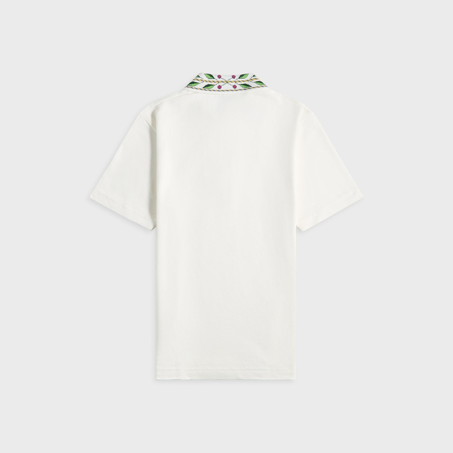 Casablanca Classic Laurel Pique Polo in OffinWhite