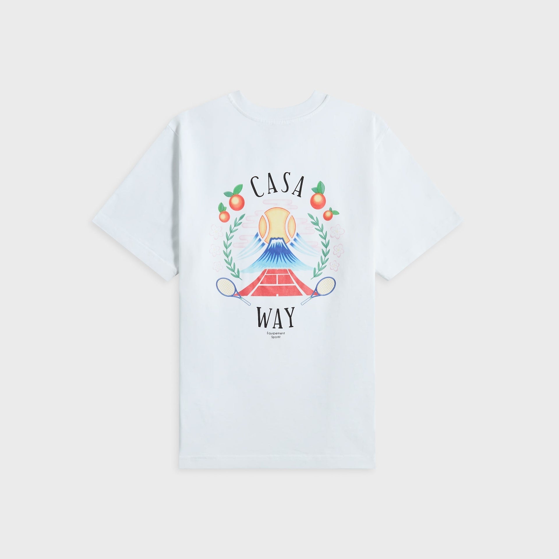 Casablanca Casa Way Mountain Printed Tee in White