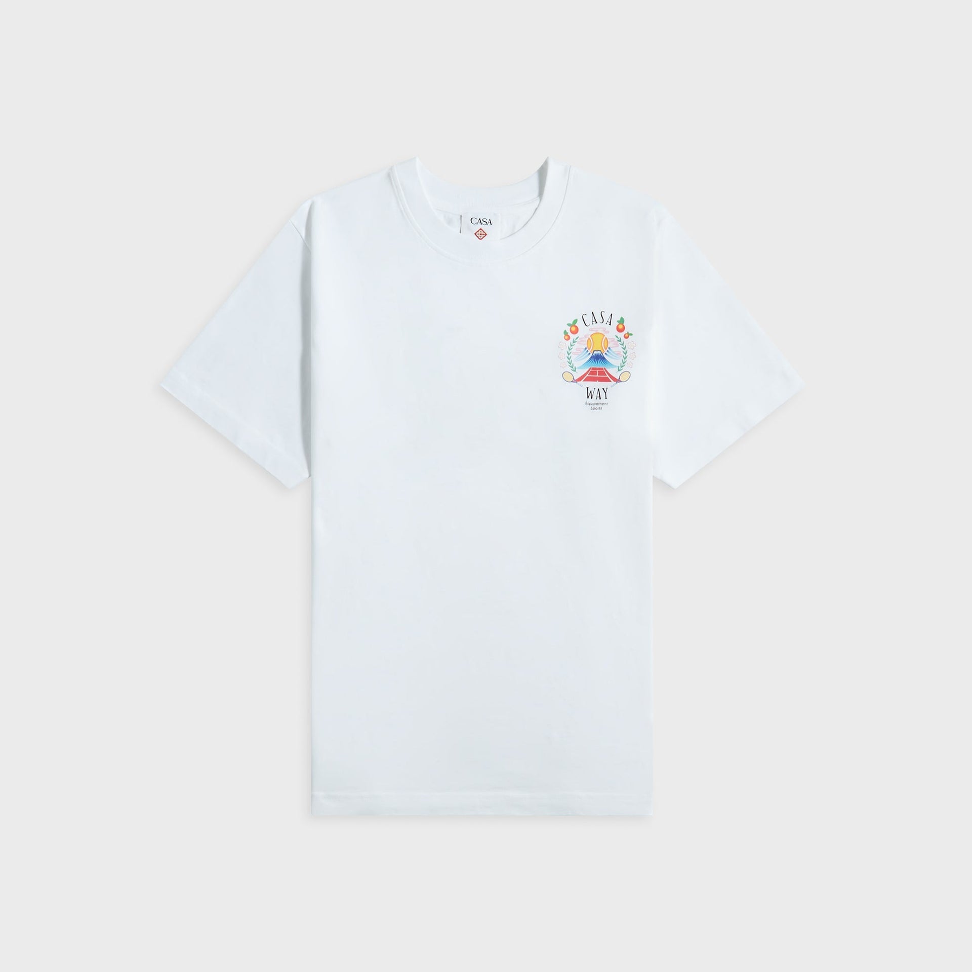 Casablanca Casa Way Mountain Printed Tee in White
