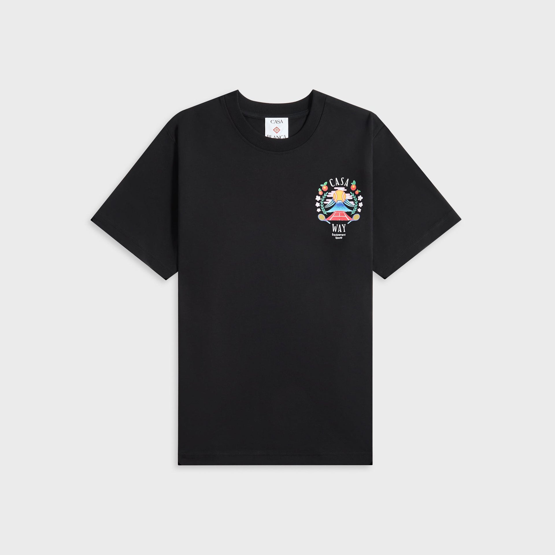 Casablanca Casa Way Mountain Printed Tee in Black