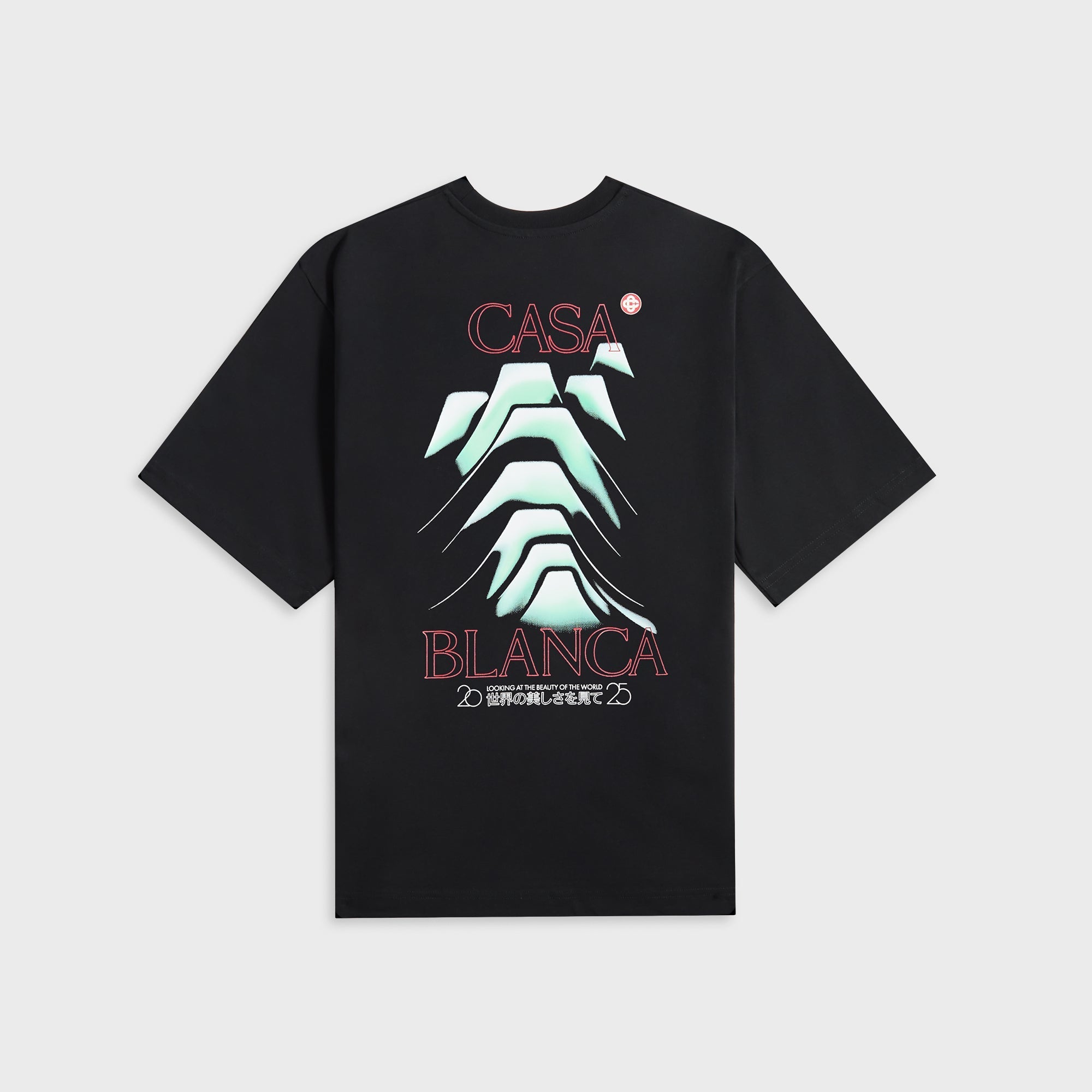Casablanca Frosty Mountain Screen Printed Oversized Tee - Black – Kith