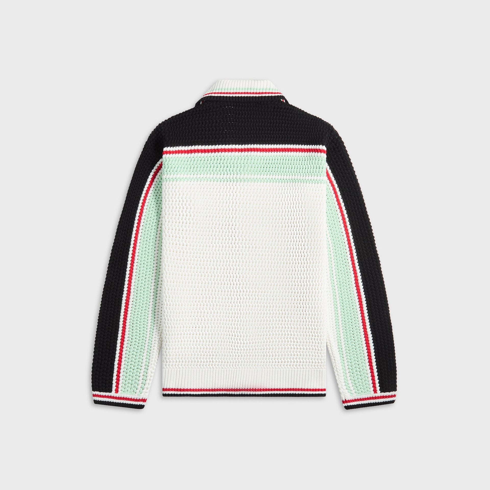 Casablanca Faux Crochet Shirt in Black / Multi
