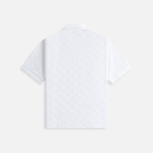 Casablanca Mens Jacquard Monogram Towelling Shirt - White