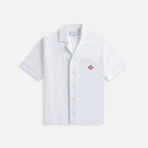 Casablanca Mens Jacquard Monogram Towelling Shirt - White