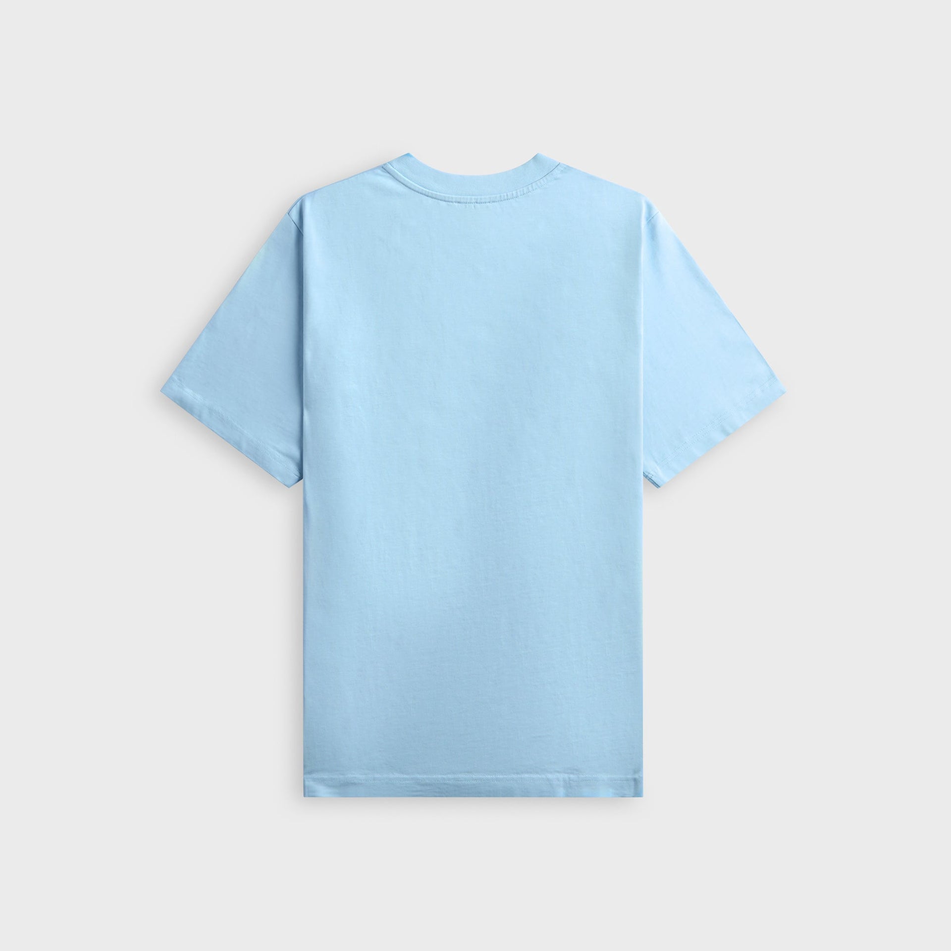 Casablanca Egyptian Tennis Match light blue tee, plain back view with no print