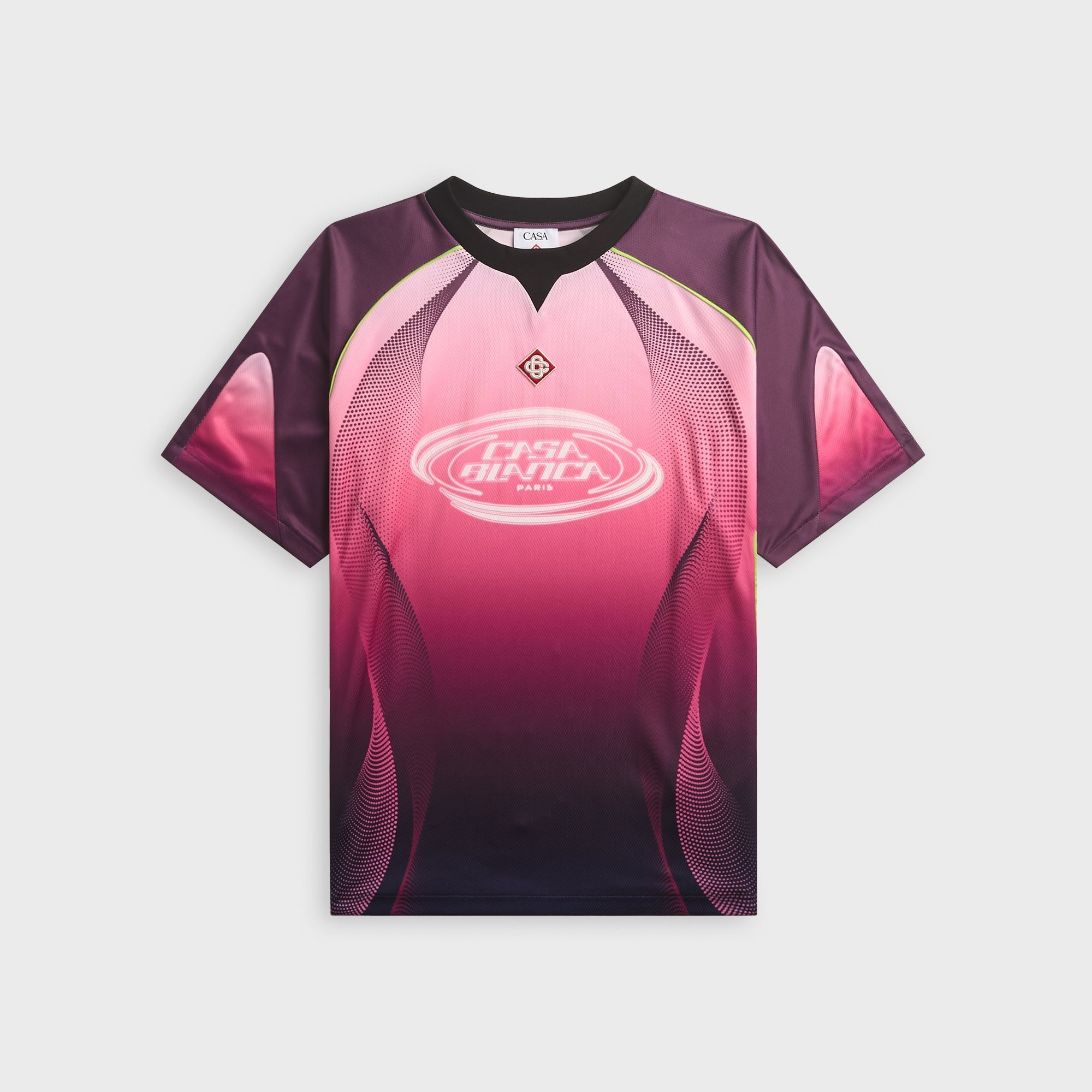 Casablanca Gradient Short Sleeve Football Jersey - Aubergine – Kith