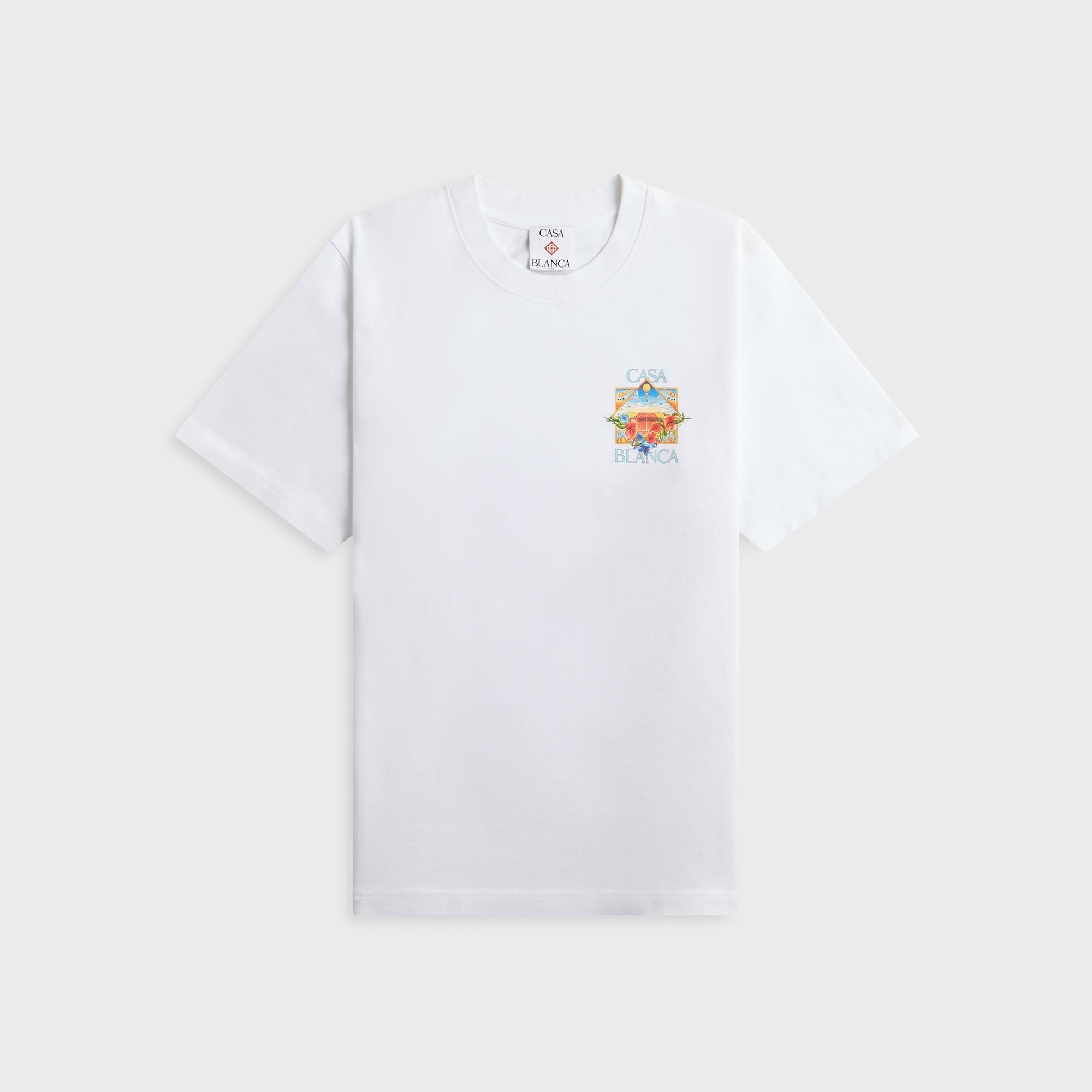 Casablanca Tennis Landscape Classic Tee - Bright White – Kith