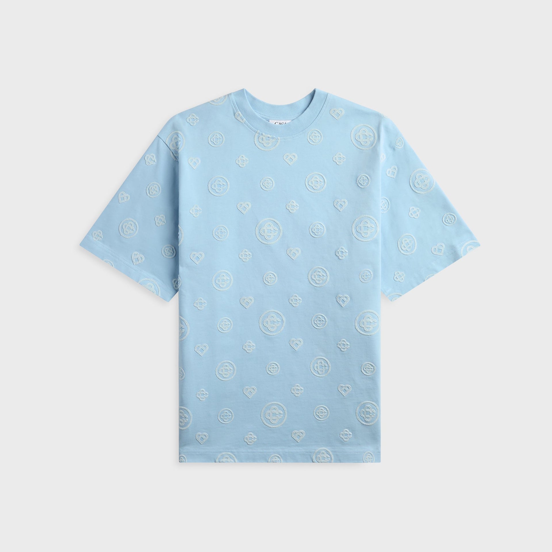 Casablanca Applique Monogram Oversized Short Sleeve Tee - White