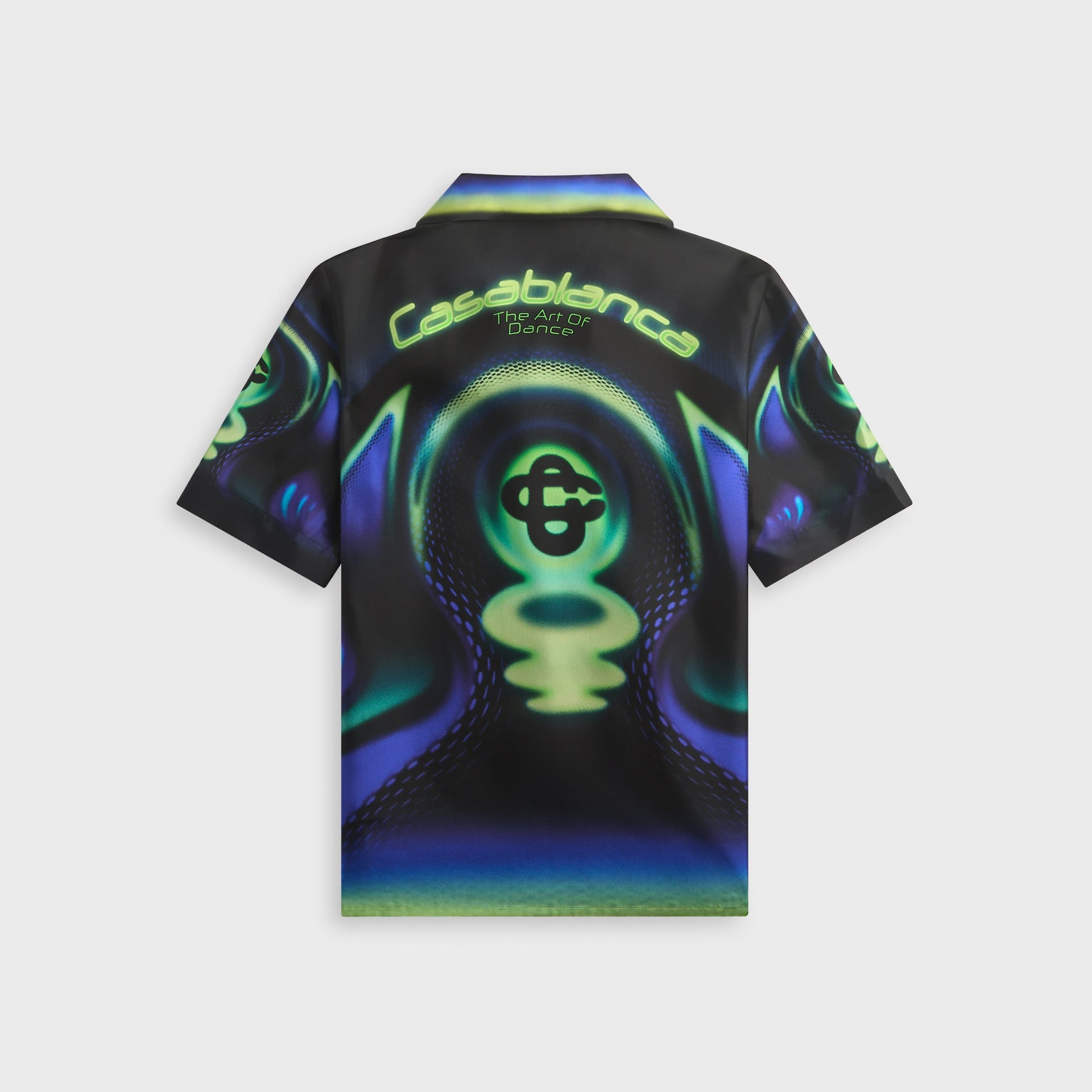 Casablanca Dots Short Sleeve Linen Shirt - White