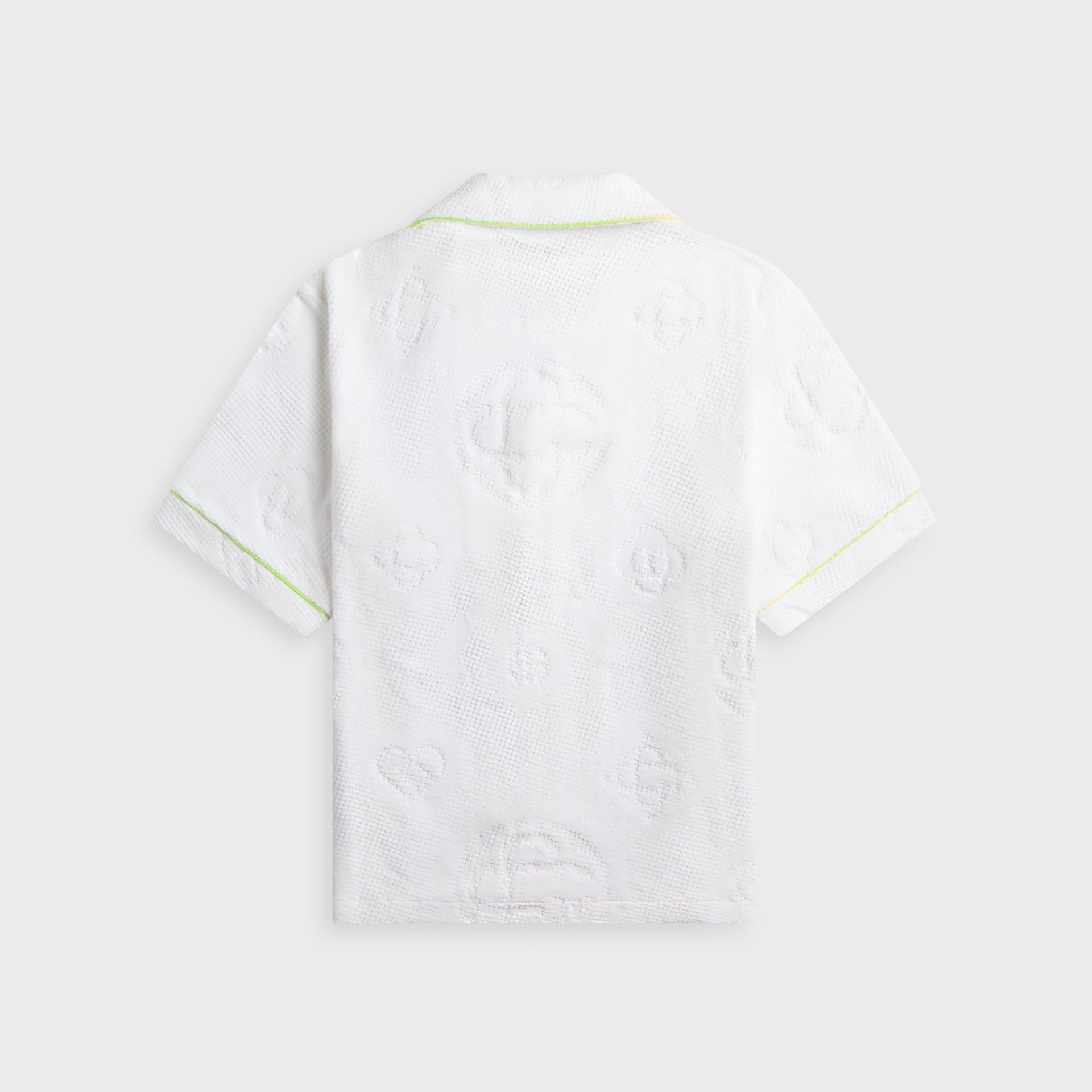 Casablanca Towelling Monogram Short Sleeve Shirt - Green