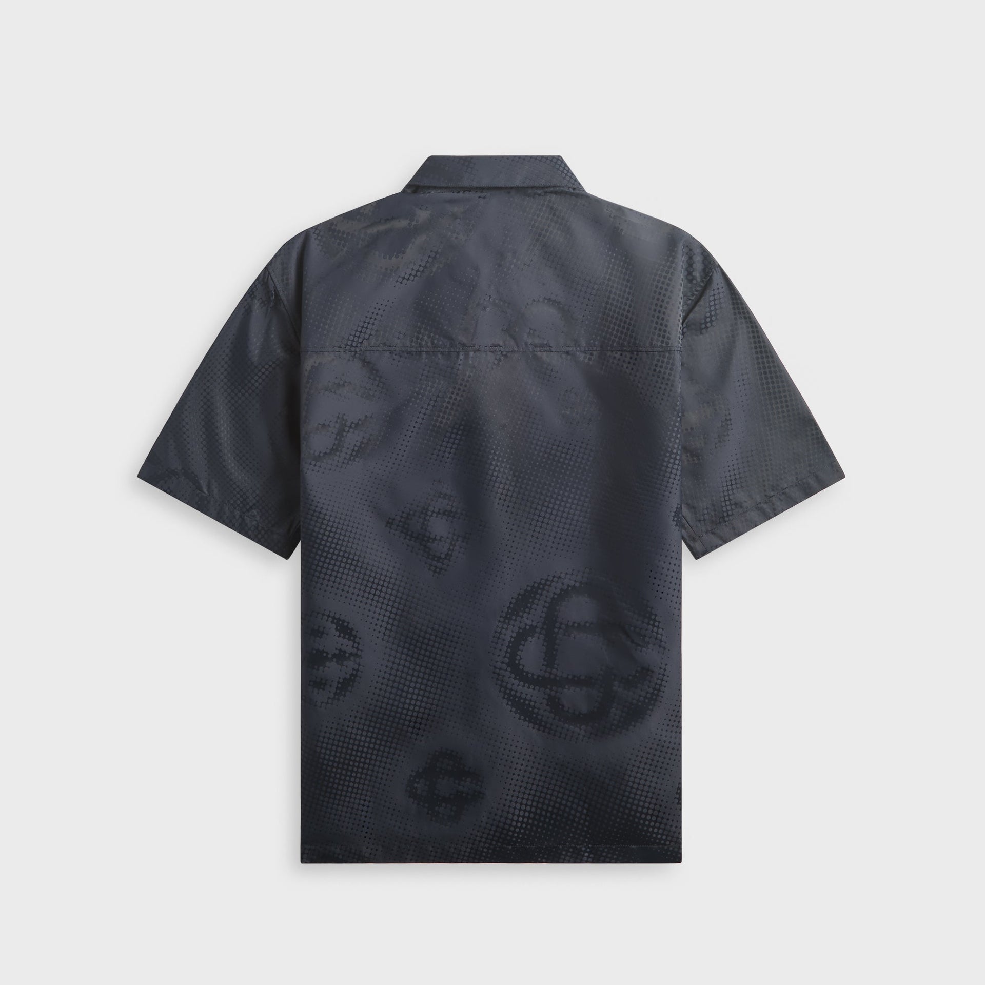 Casablanca Half Tone Monogram Short Sleeve Shirt - Navy