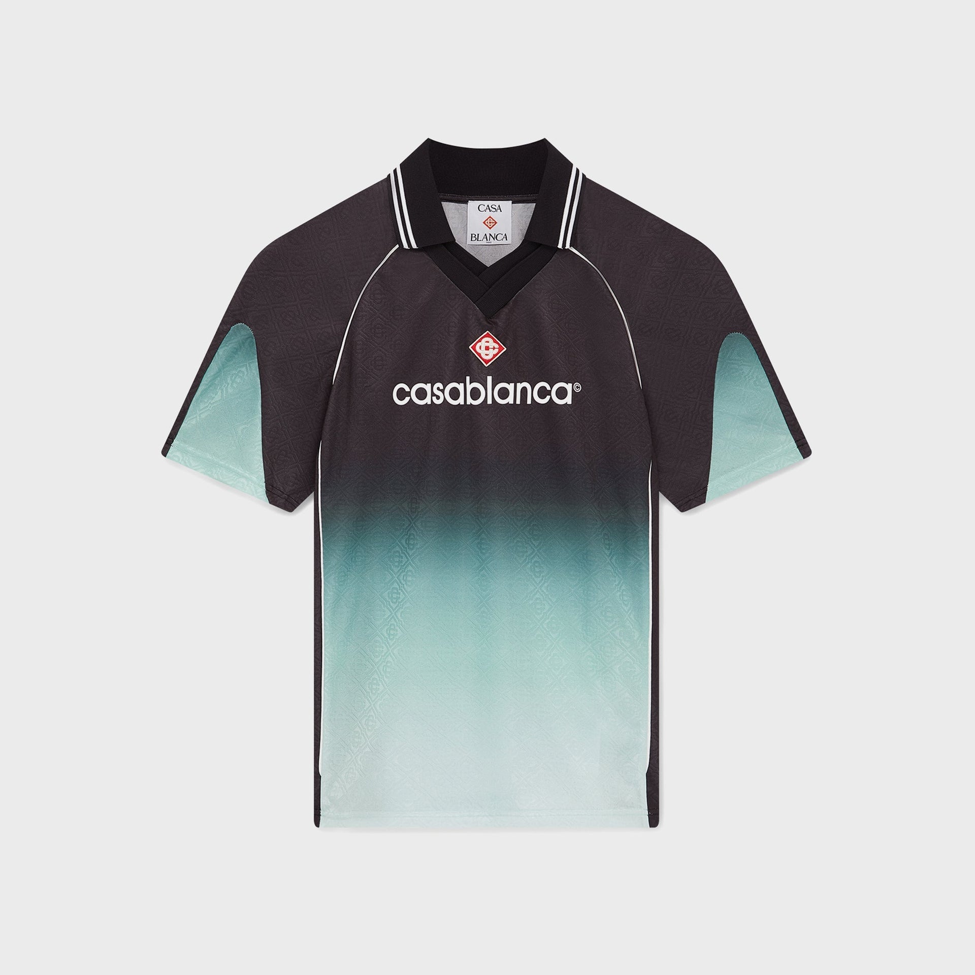 Casablanca Unisex Football Top in Birdseye Mesh Gradient