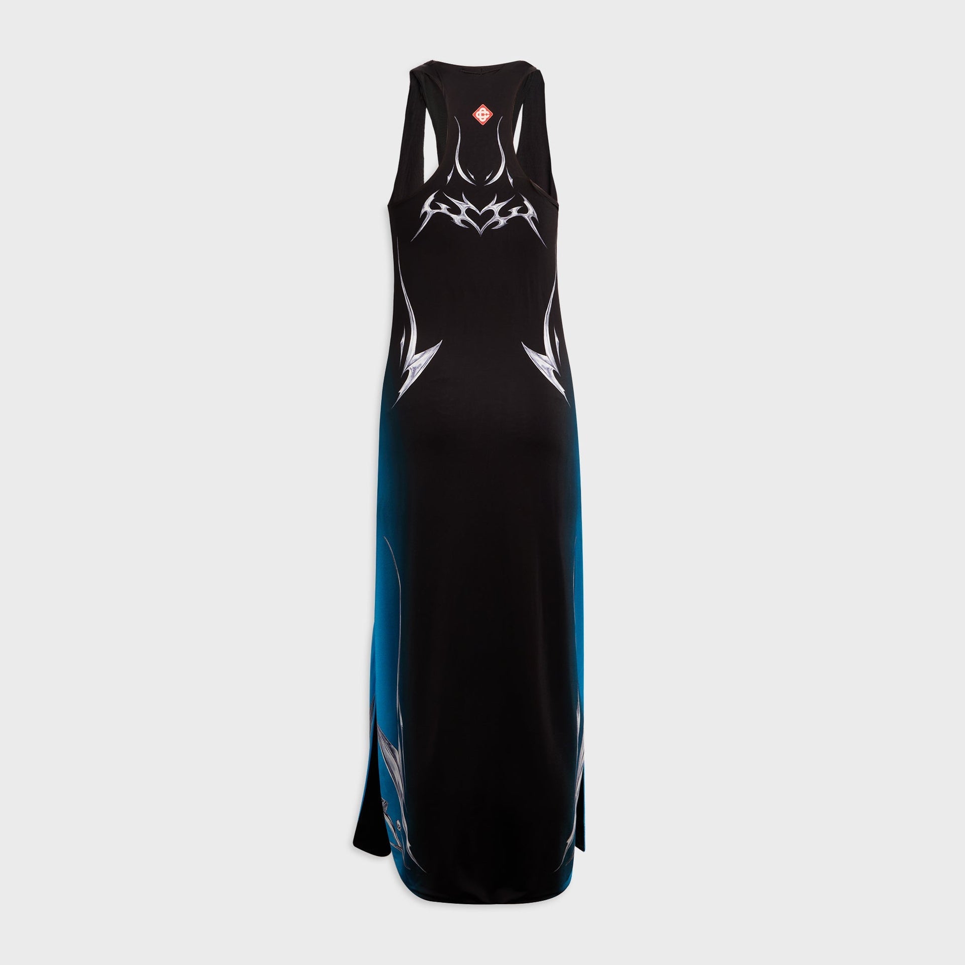 Casablanca Slinky Jersey Blades Dress - Black