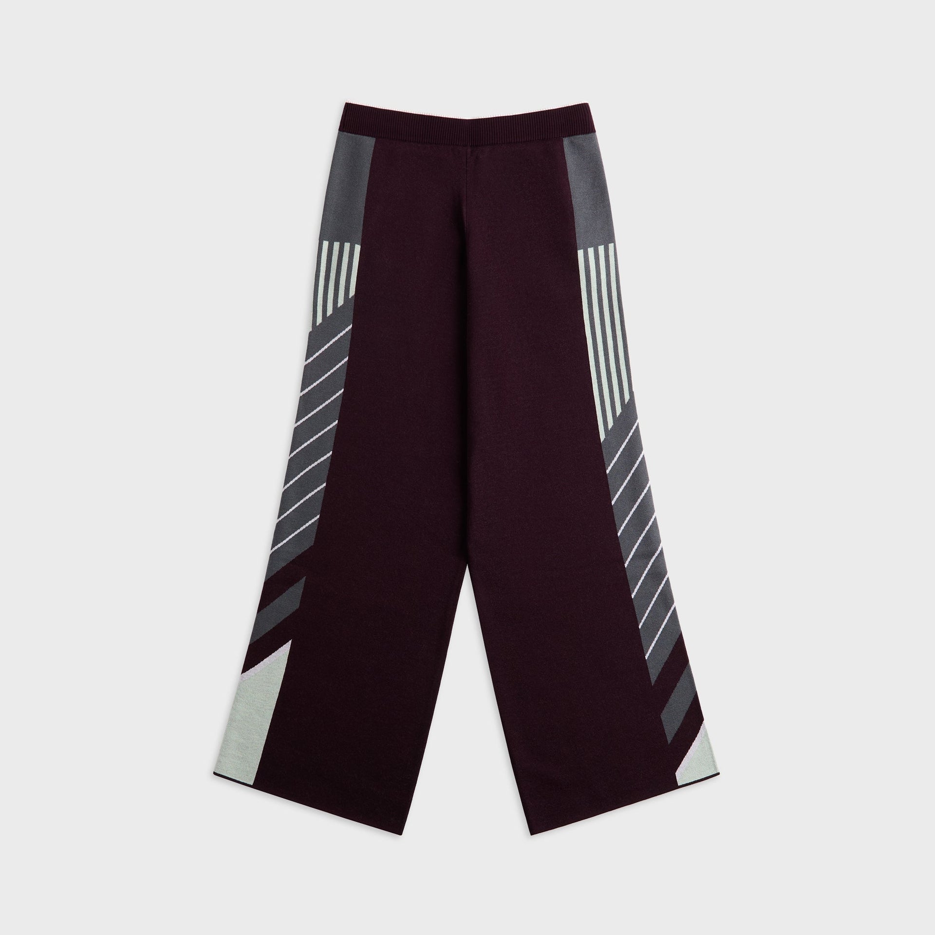 Casablanca Diagonal Sporty Trousers - Merino Aubergine