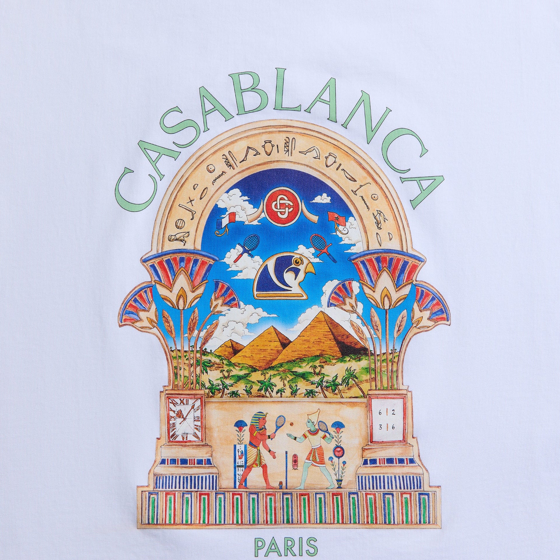 Casablanca Ribbed Tank Top - Bright White Jersey