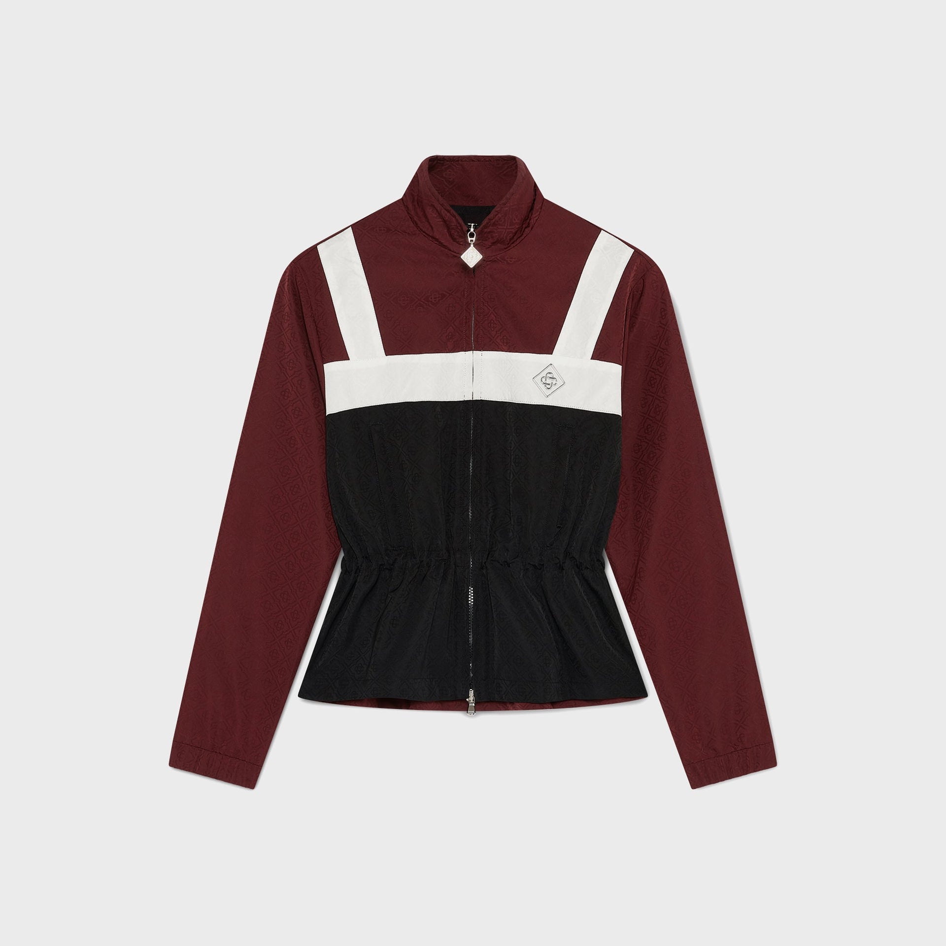 Casablanca Nylon Monogram Windbreaker - Burgundy