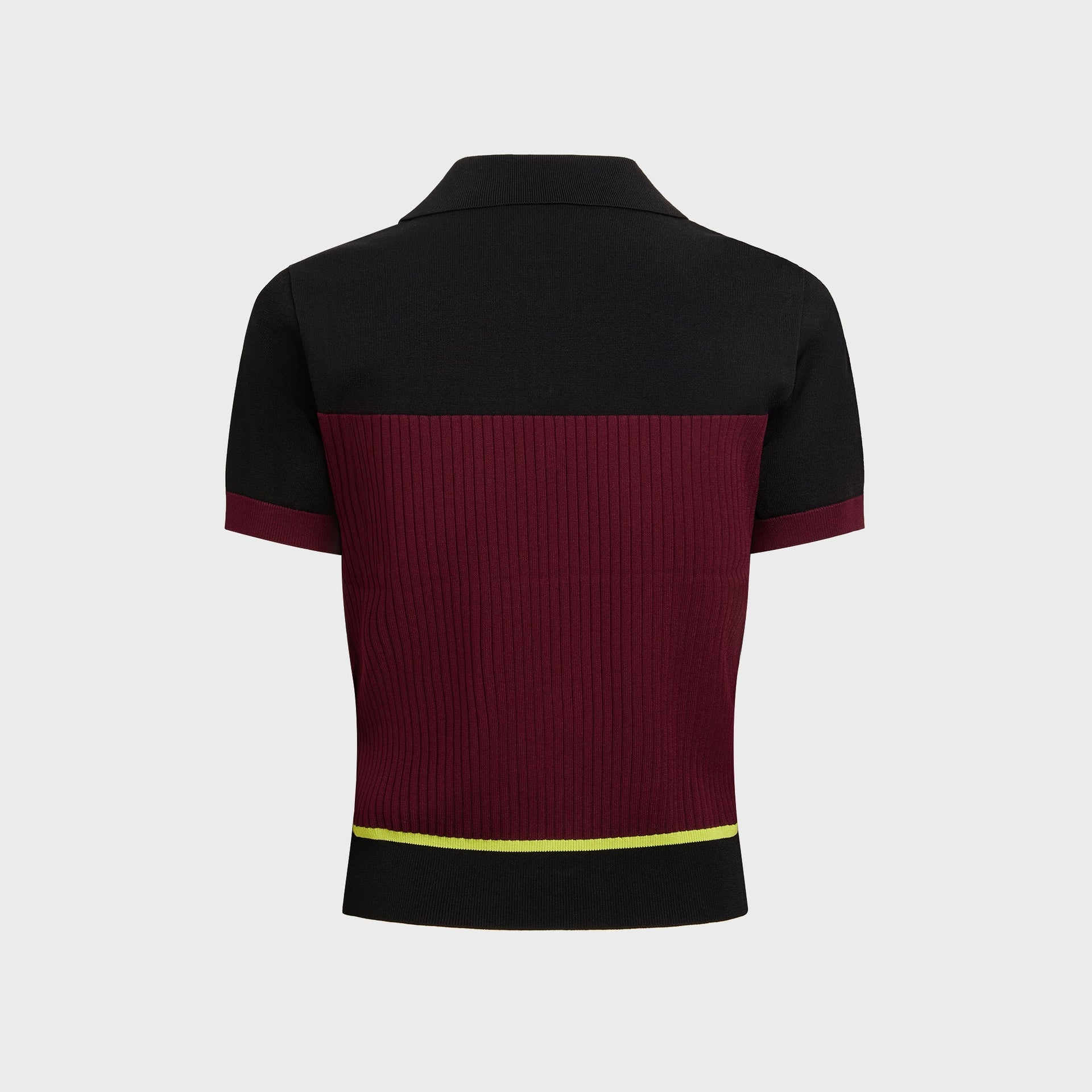 Casablanca Striped Polo Shirt - Burgundy