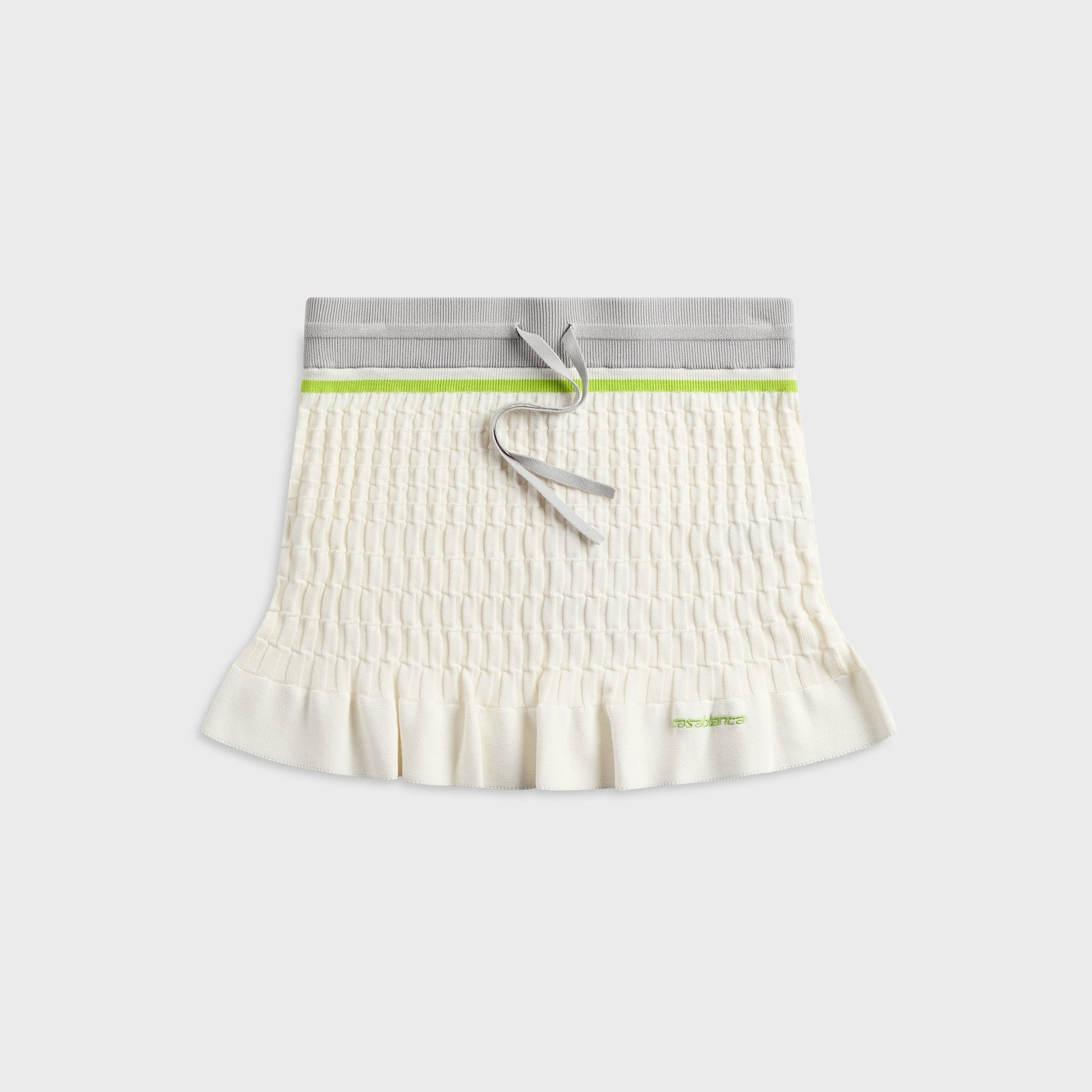 Casablanca Tennis Polo Mini Skirt - White