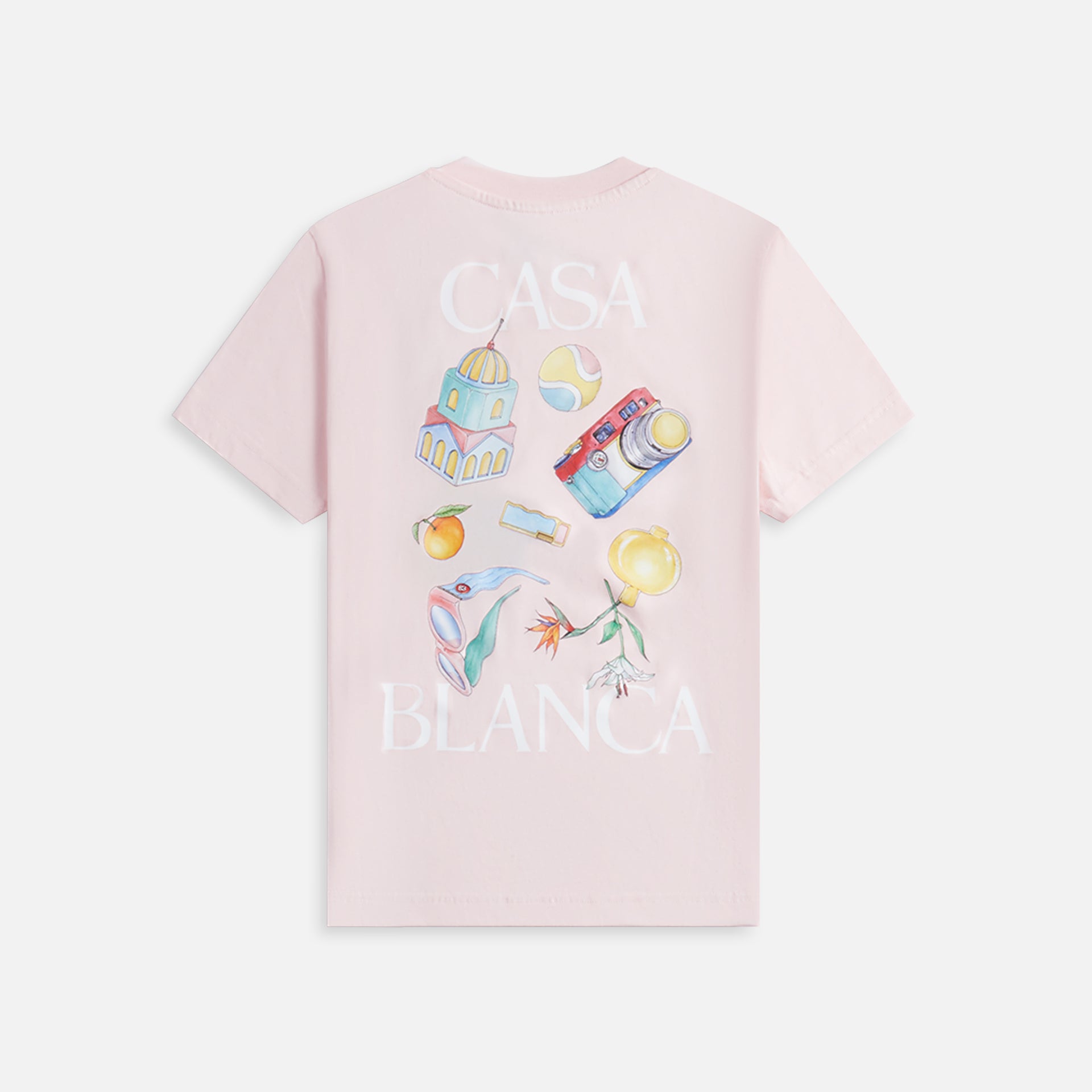 Casablanca Memphis Elements Printed Tee -Pink