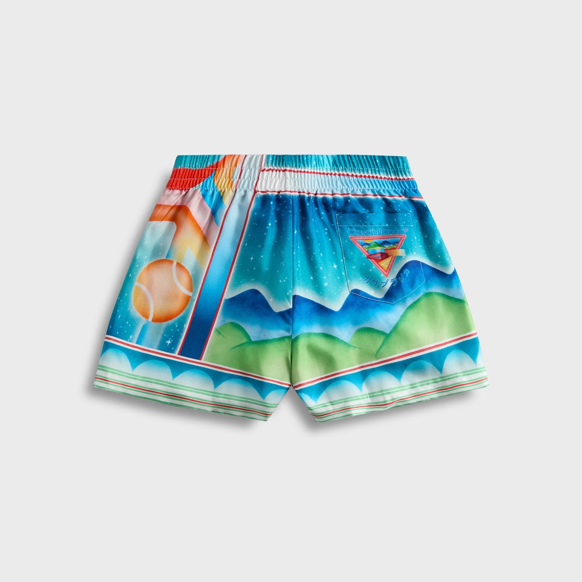 Casablanca Silk Shorts in Galaxy Court