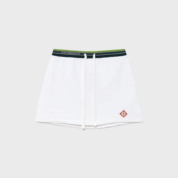 ミニスカート Casablanca SS25 TENNIS SKIRT (WPS25 KW 857 01 WHITE) Knit Tennis Skirt | Casablanca Paris