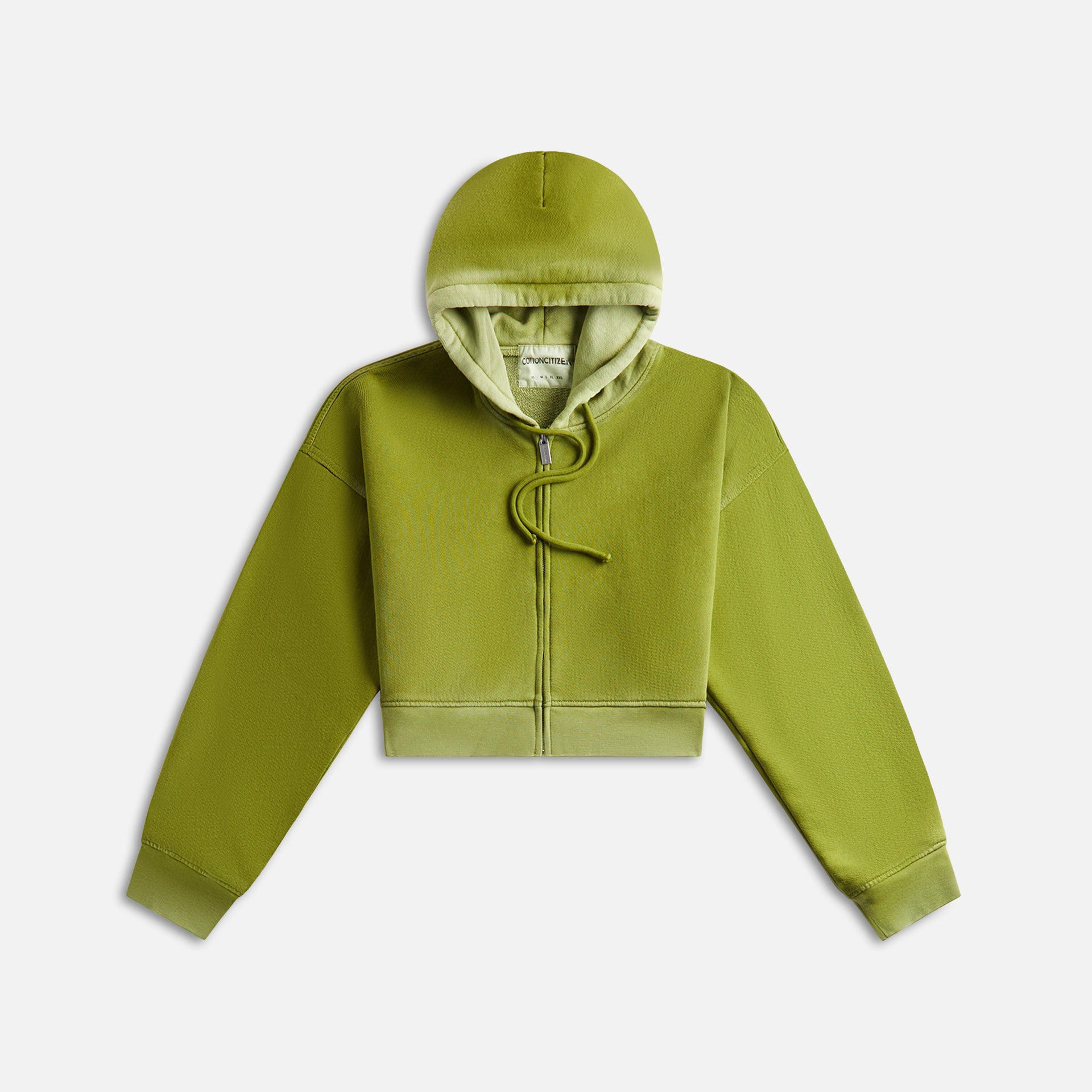 Cotton Citizen Botston Crop Hoodie - Vintage Matcha