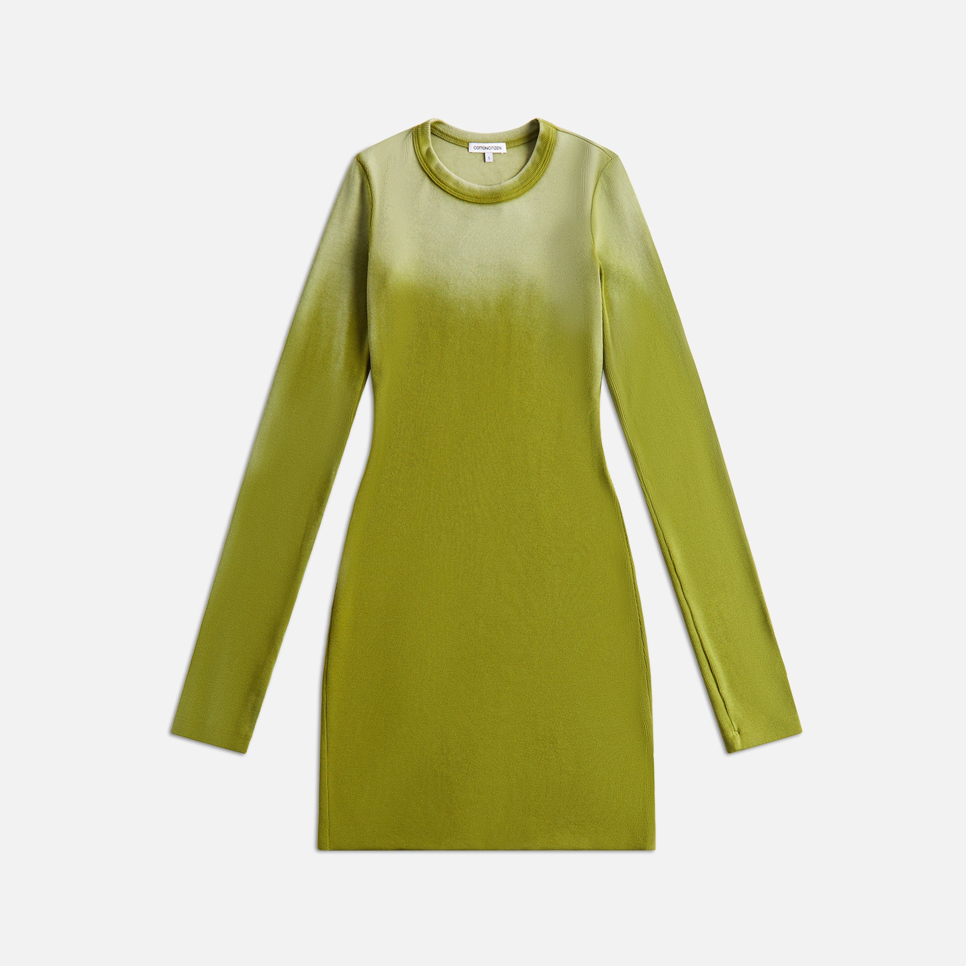 Cotton Citizen Verona Long Sleeve Mini Dress - Matcha Cast