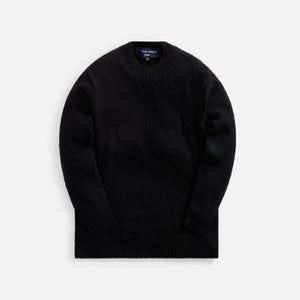 Men's Crewneck Sweater Cotton and Acrylic Blend Monogram Jacquard