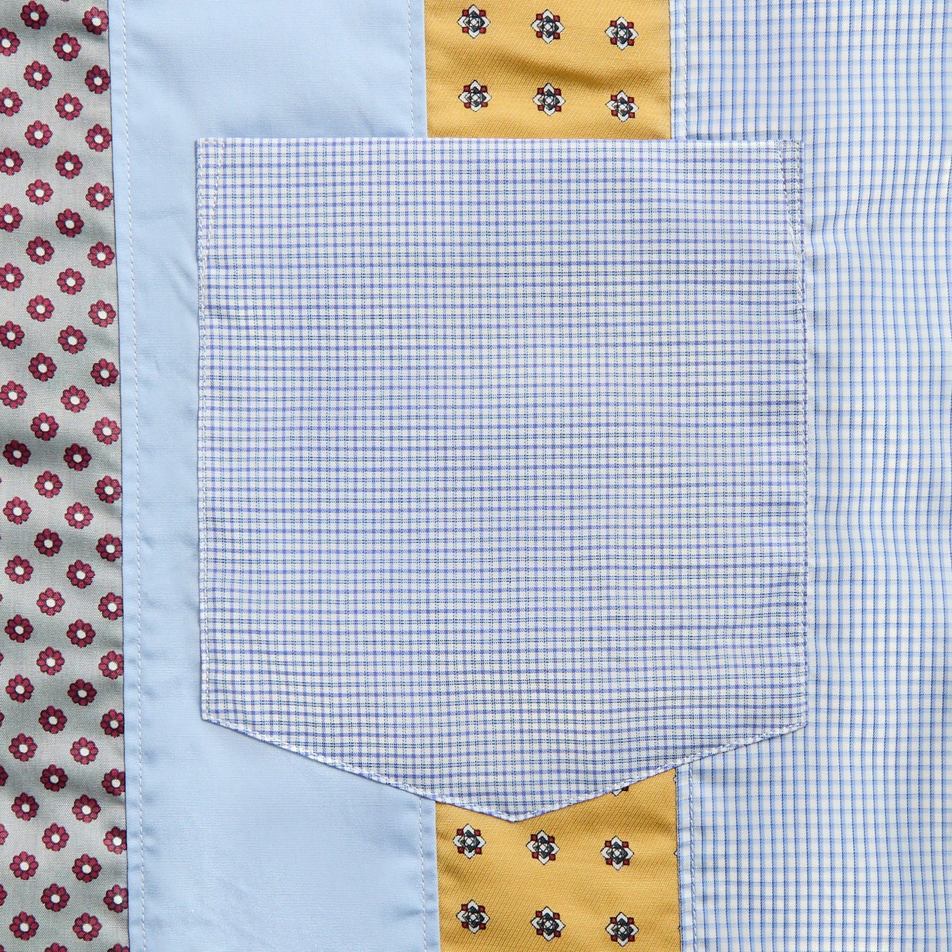 CDG Homme Shirt in White / Sax / Navy