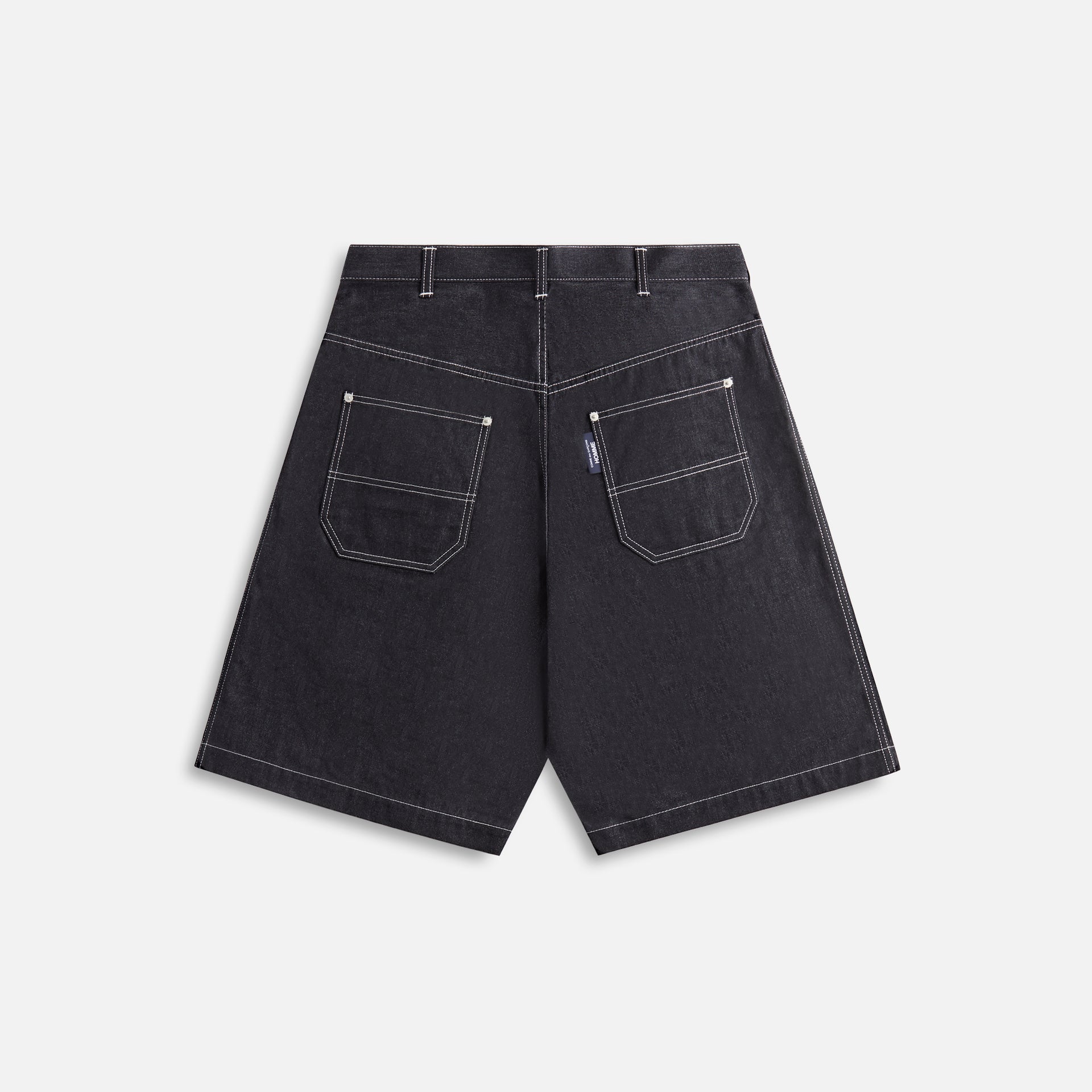 CDG Homme Cotton Nylon Twill Shorts - Navy / White