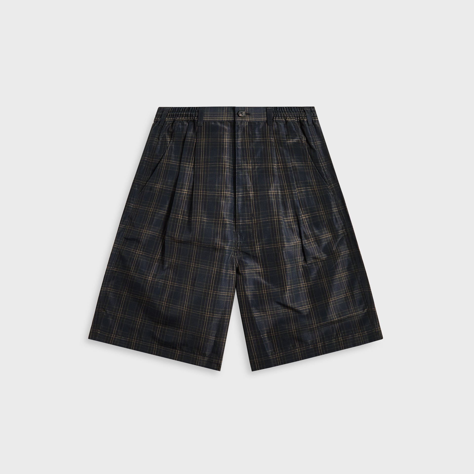 CDG Homme Check Shorts - Navy