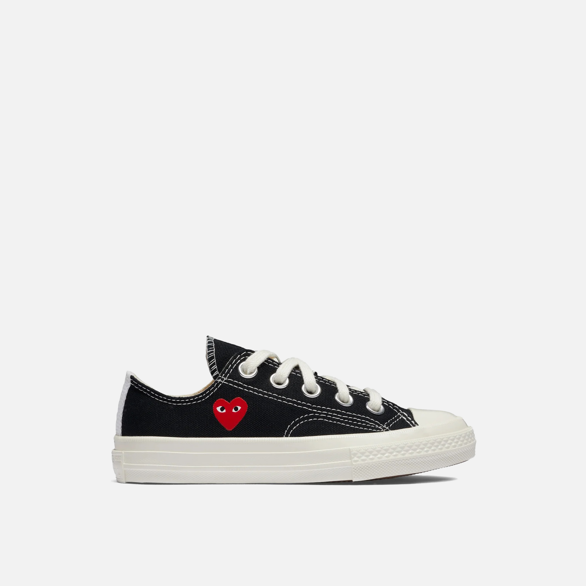 Comme Des Garcons Play x Converse Kids Chuck 70 Low Top Black Kith