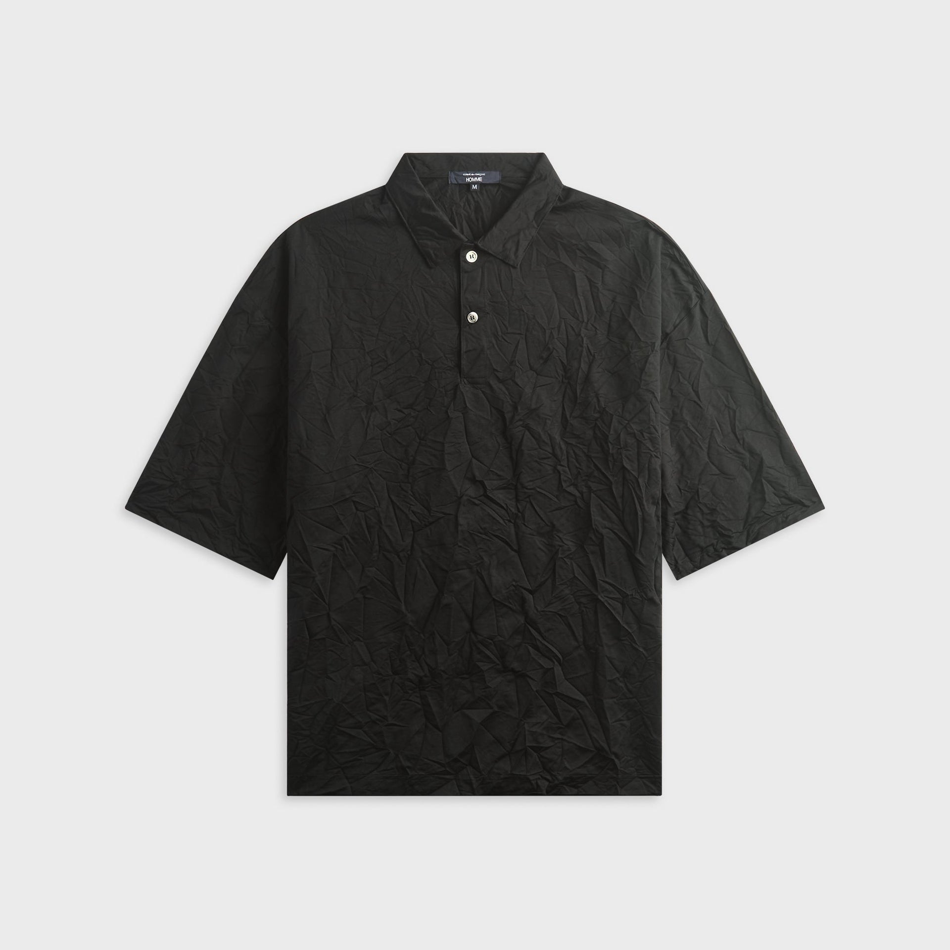 CDG Homme Crinkle Finish T-Shirt - Black