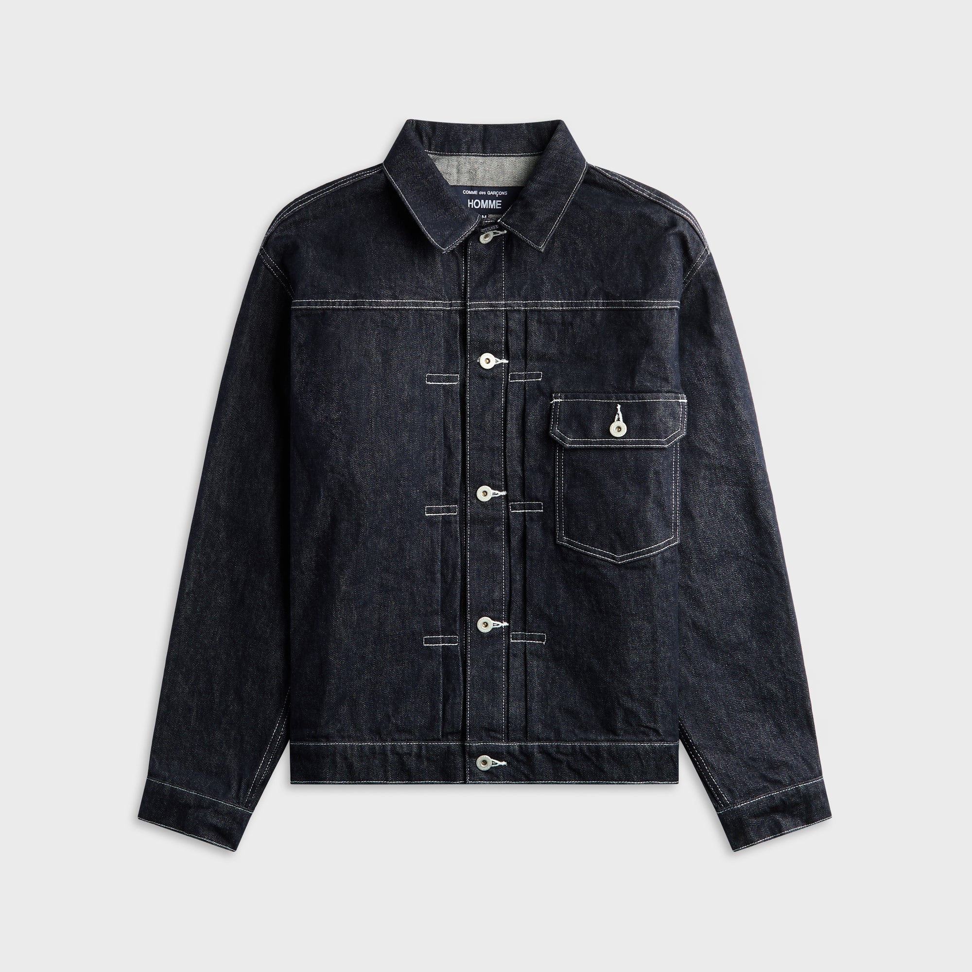 CDG Homme Men's Denim Jacket - Navy / White – Kith