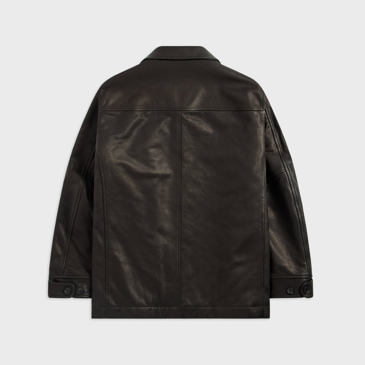 CDG Homme Deer Skin Leather Jacket - Black