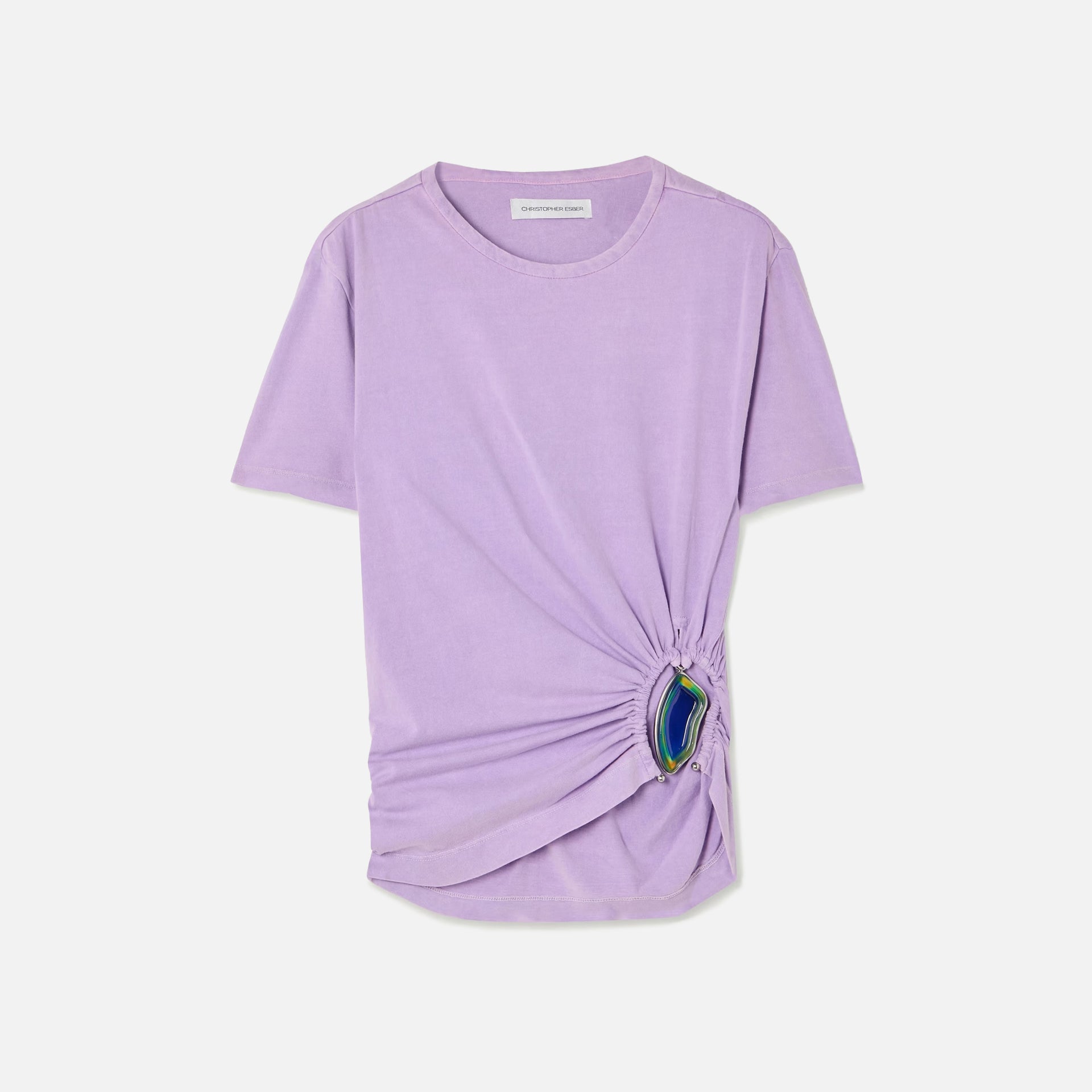 Christopher Esber Washed Moodstone Tee - Grape