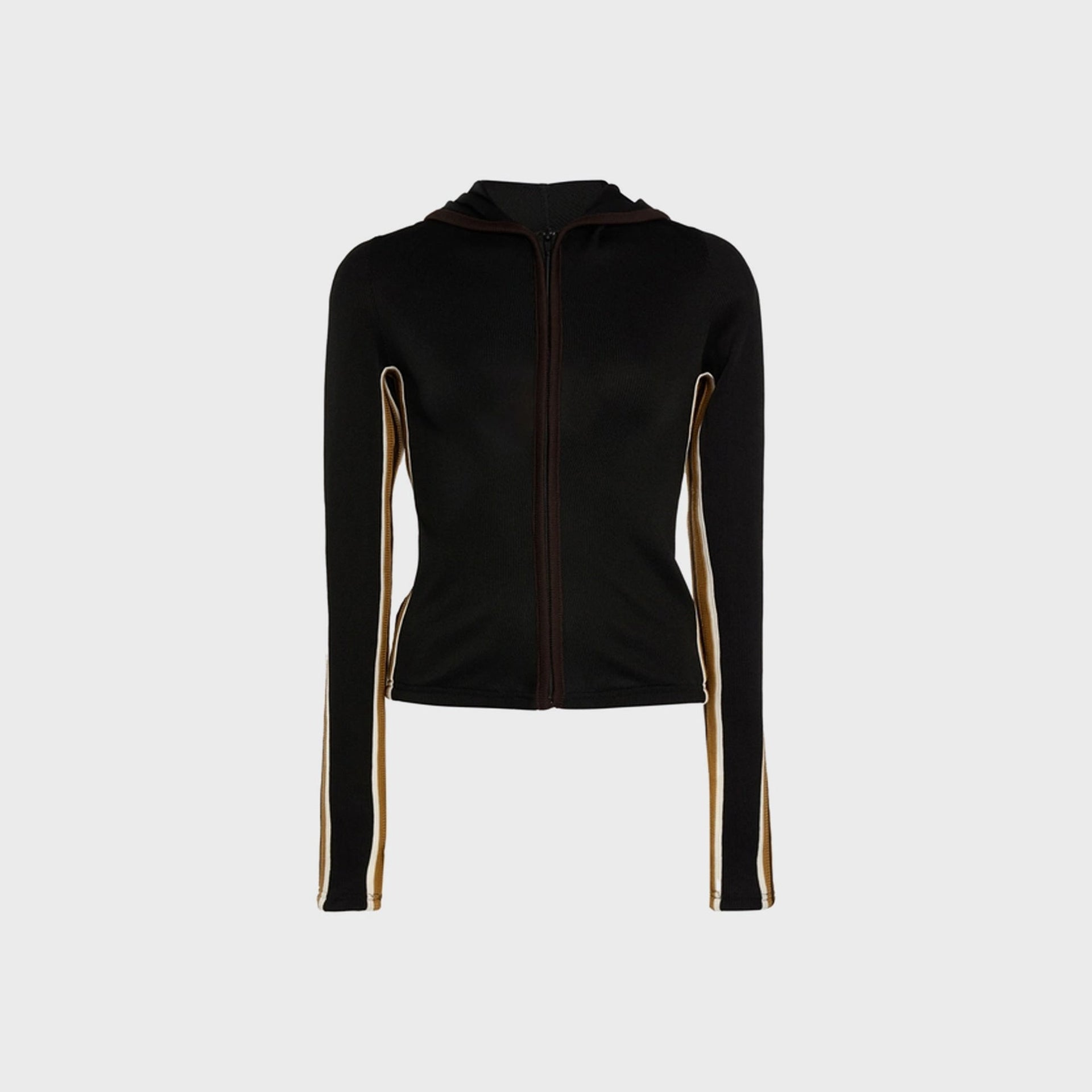 Christopher Esber Verner Multi Bind Ribbed Hoodie - Black