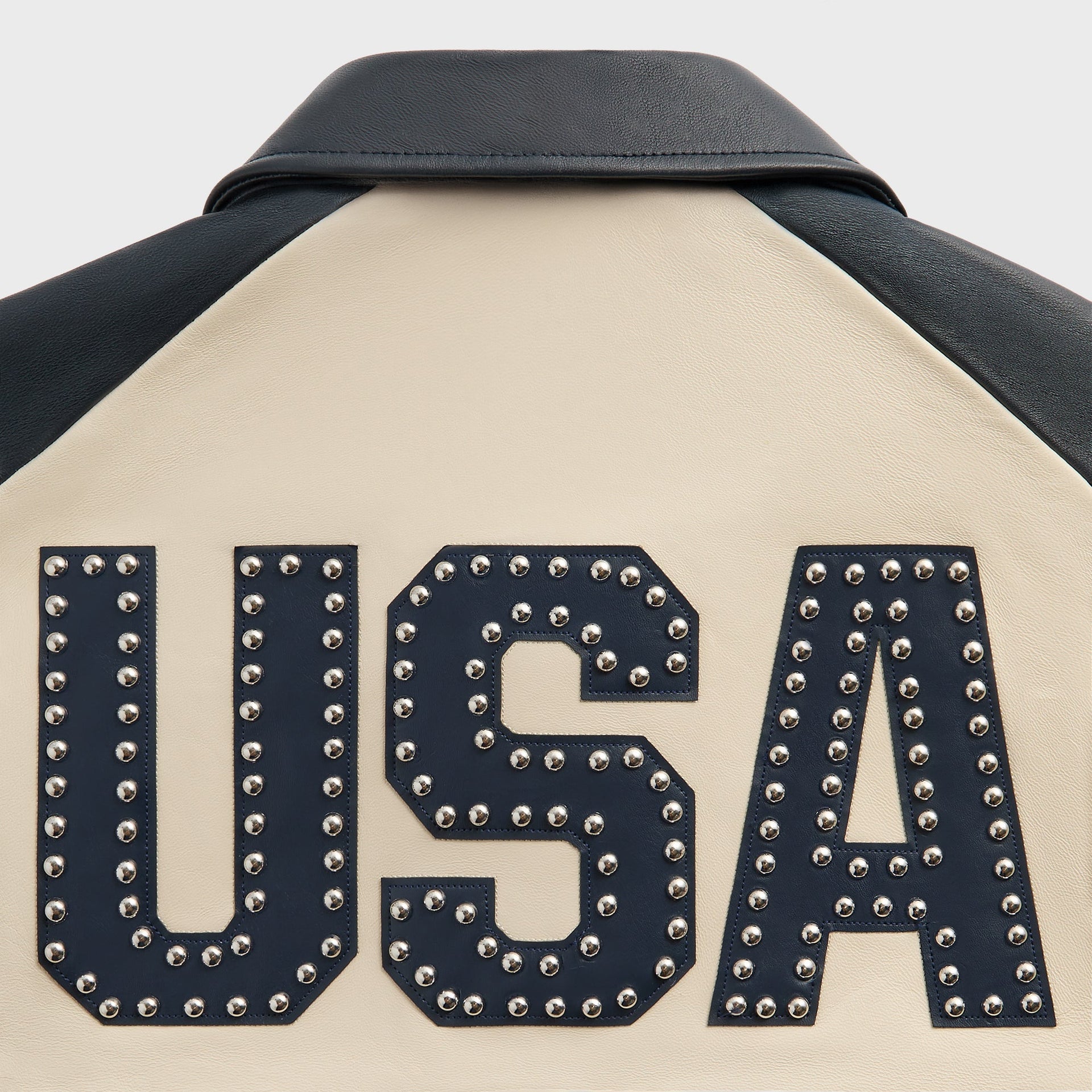 Kith & AVIREX for Team USA Leather Bomber Jacket - Navy - PH