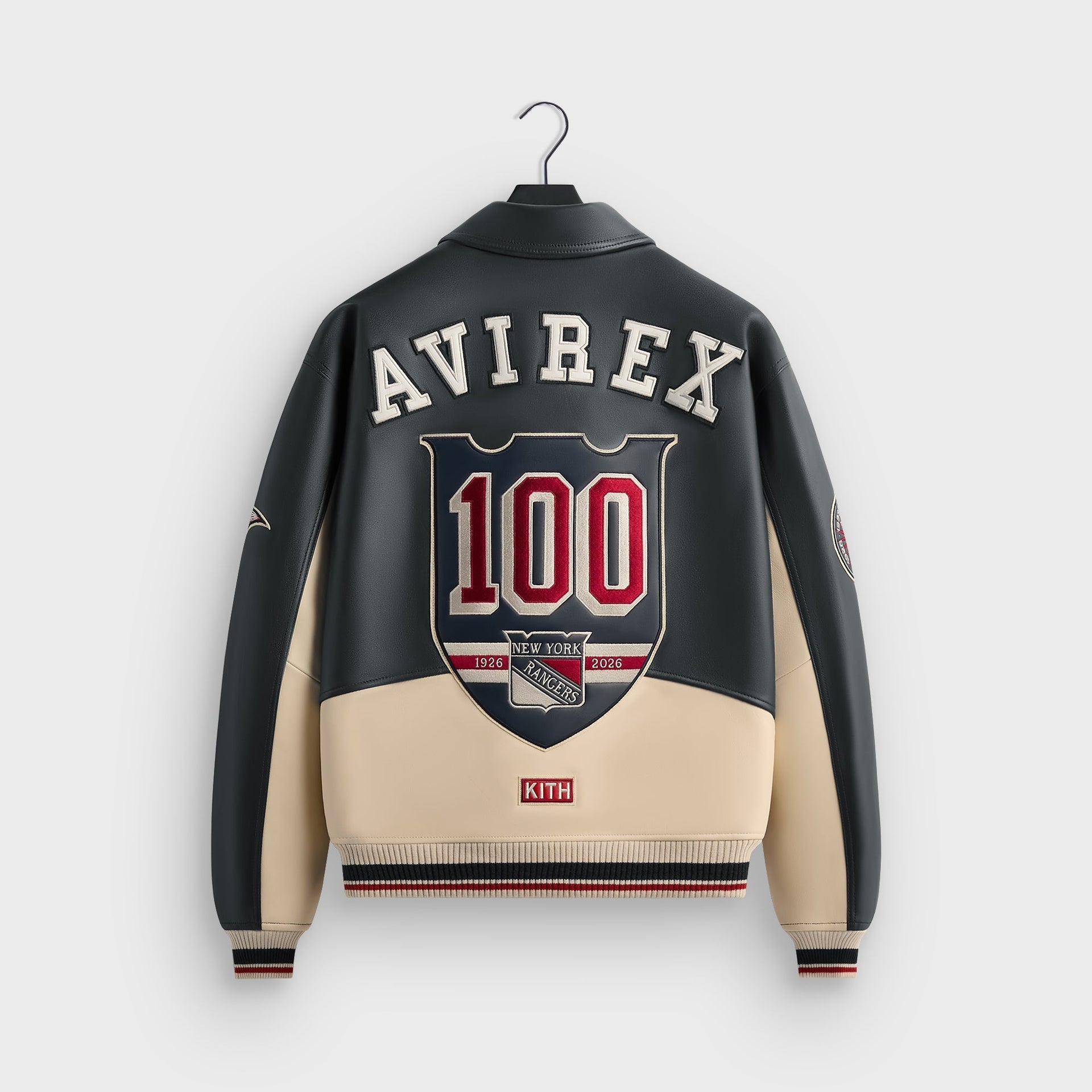Kith & AVIREX for the New York Rangers Bomber Jacket - Navy - PH
