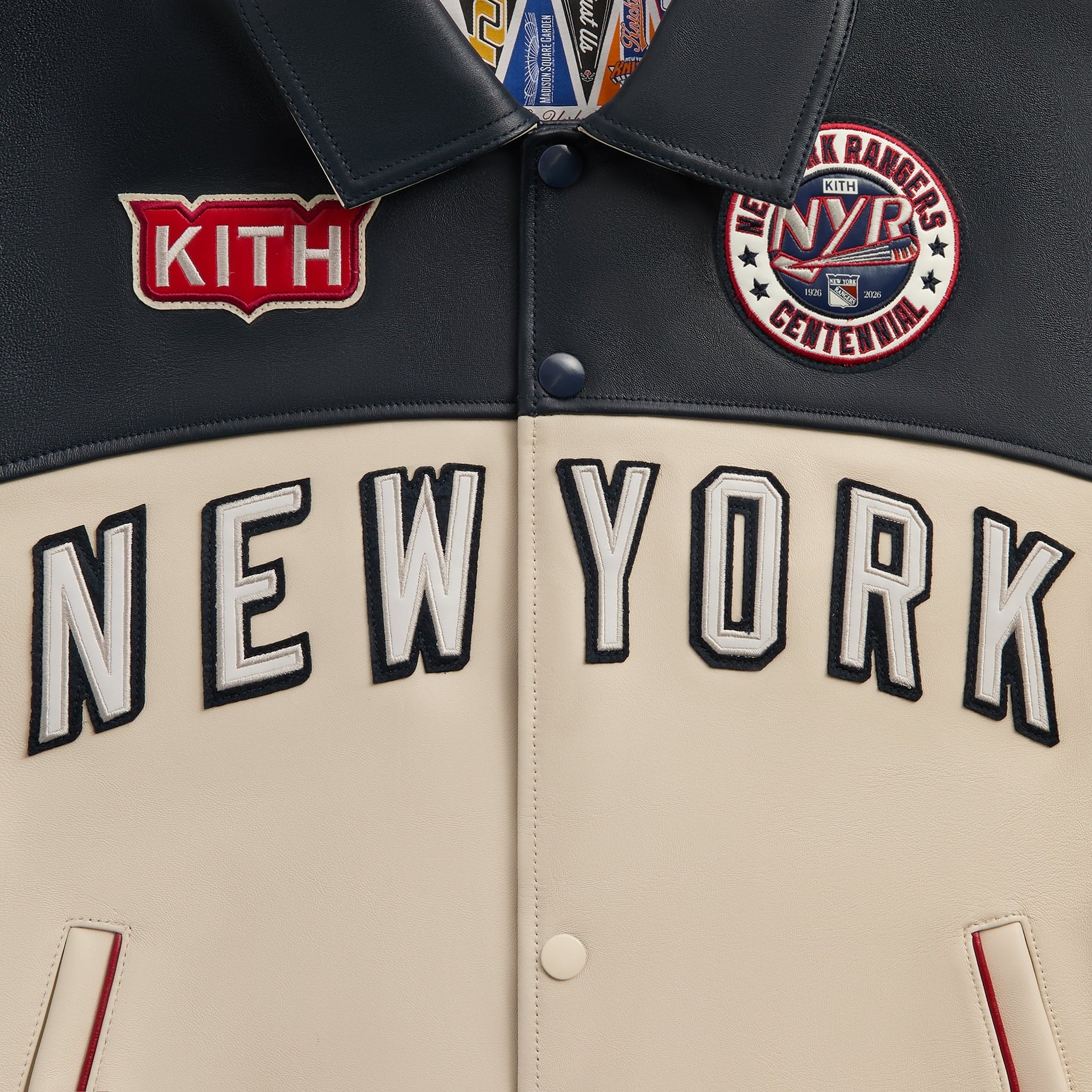 Kith & AVIREX for the New York Rangers Bomber Jacket - Navy - PH
